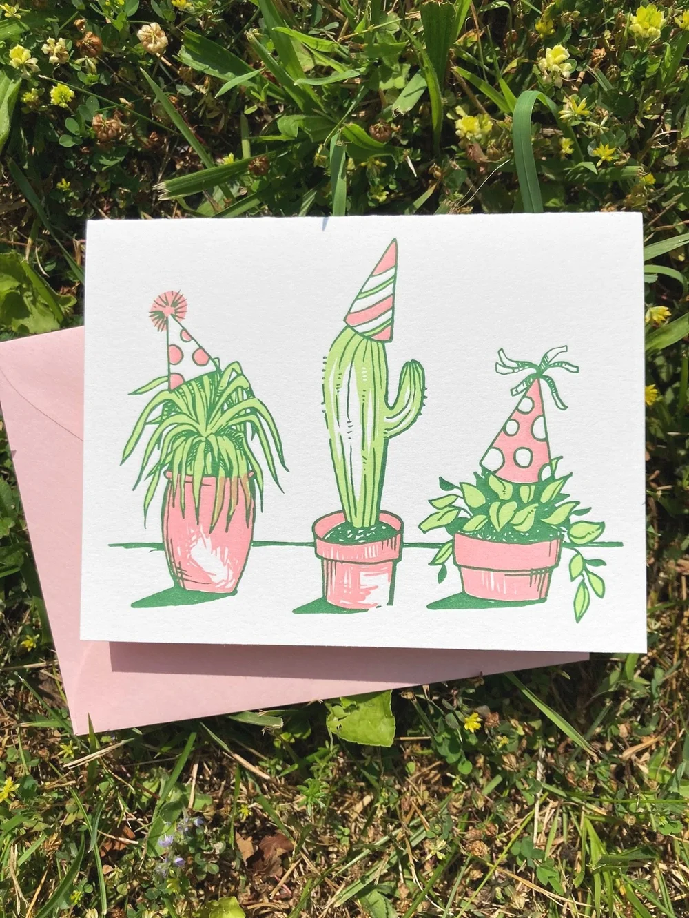 Plant Party Birthday Card  Wishing Flower Press & Bindery