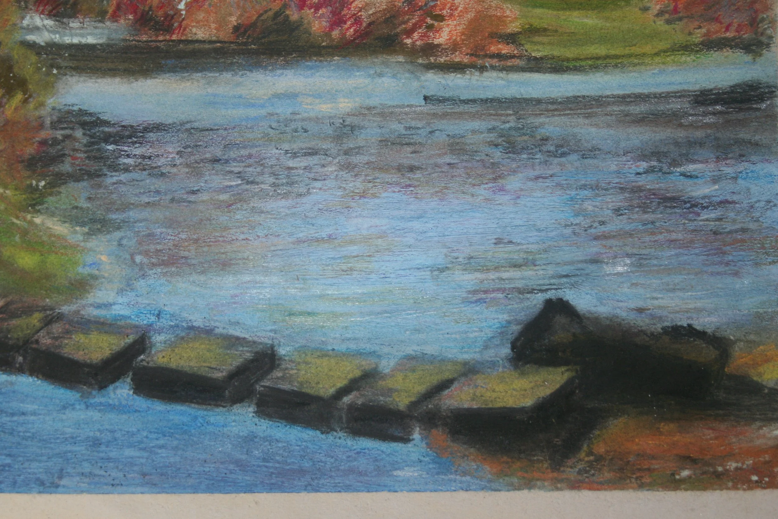 Stepping Stones | pastel