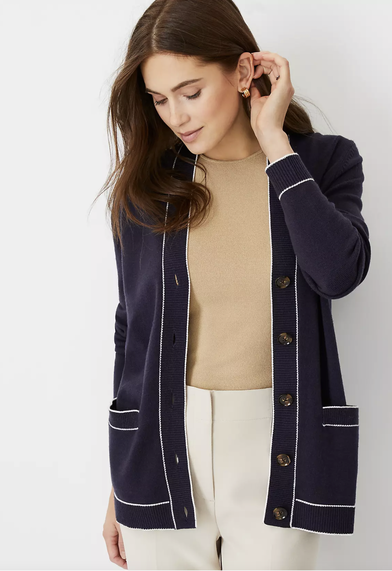 Tipped Boyfriend Cardigan (Copy)