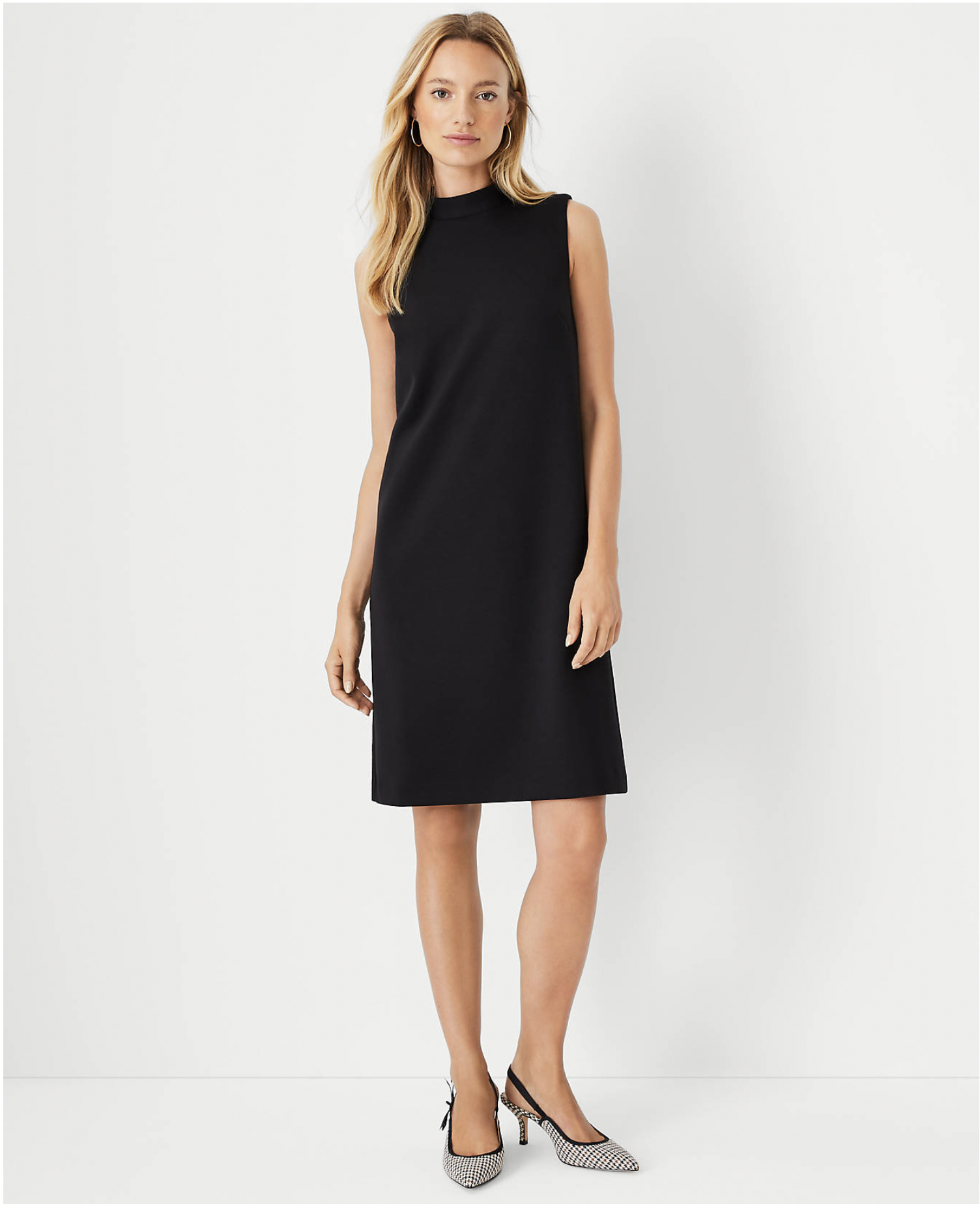 The Mock Neck Shift Dress in Double Knit (Copy)