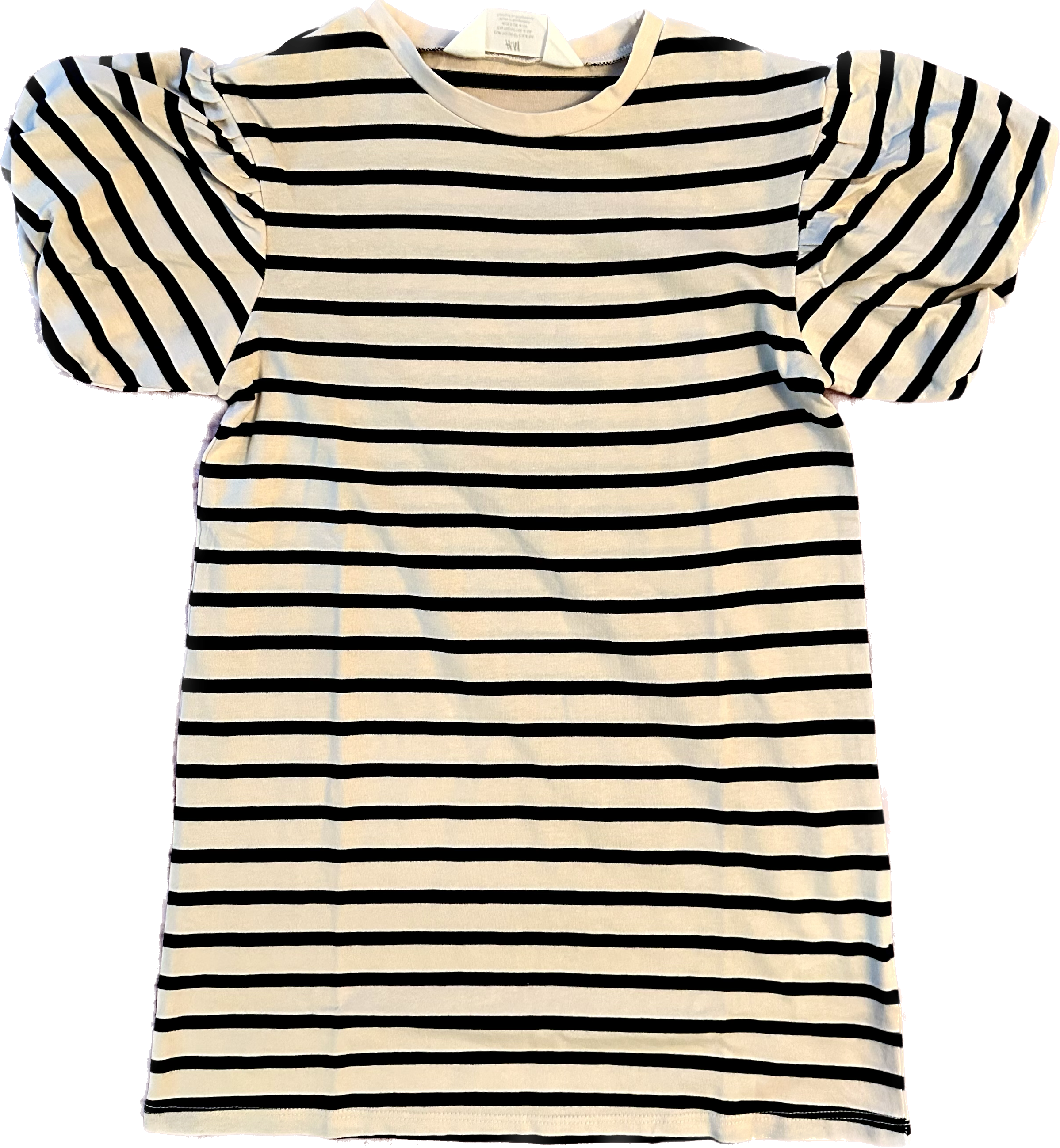 Puffed Sleeve Jersey Dress