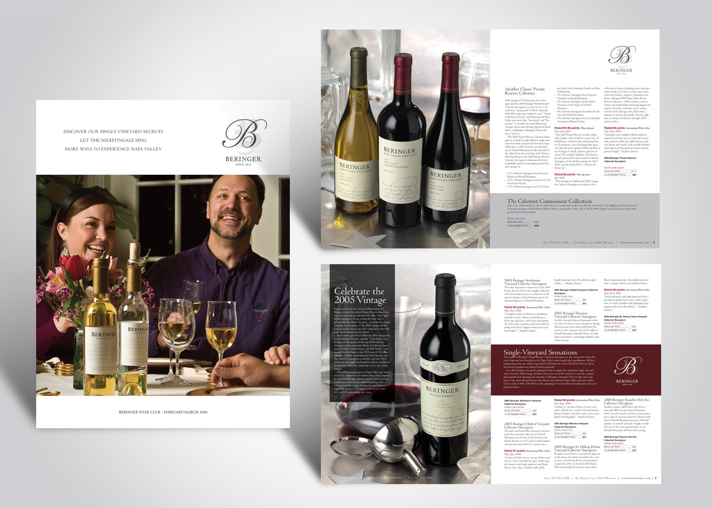 Beringer Wine Club Brochure