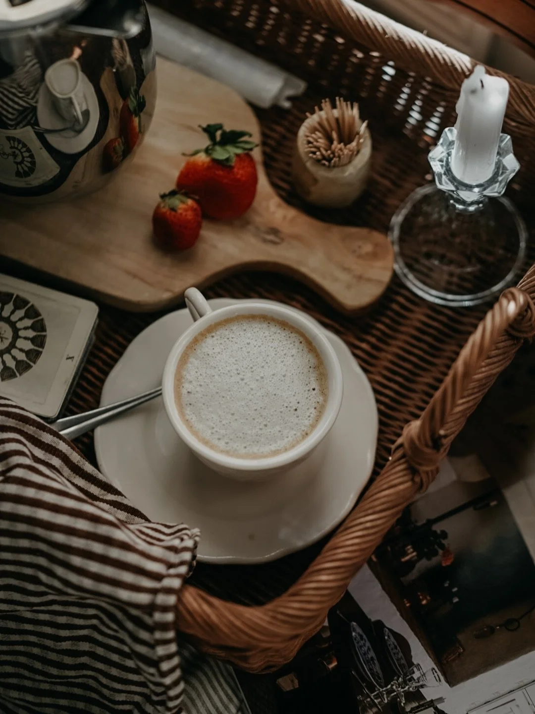 filling my cup with a slow sun filled sunday morning. appreciating these little moments of pause before opening the shop today. cozied up with a hot cuppa, design books &amp; a pull for the week ahead after a wonderful but hectic few weeks. how are y