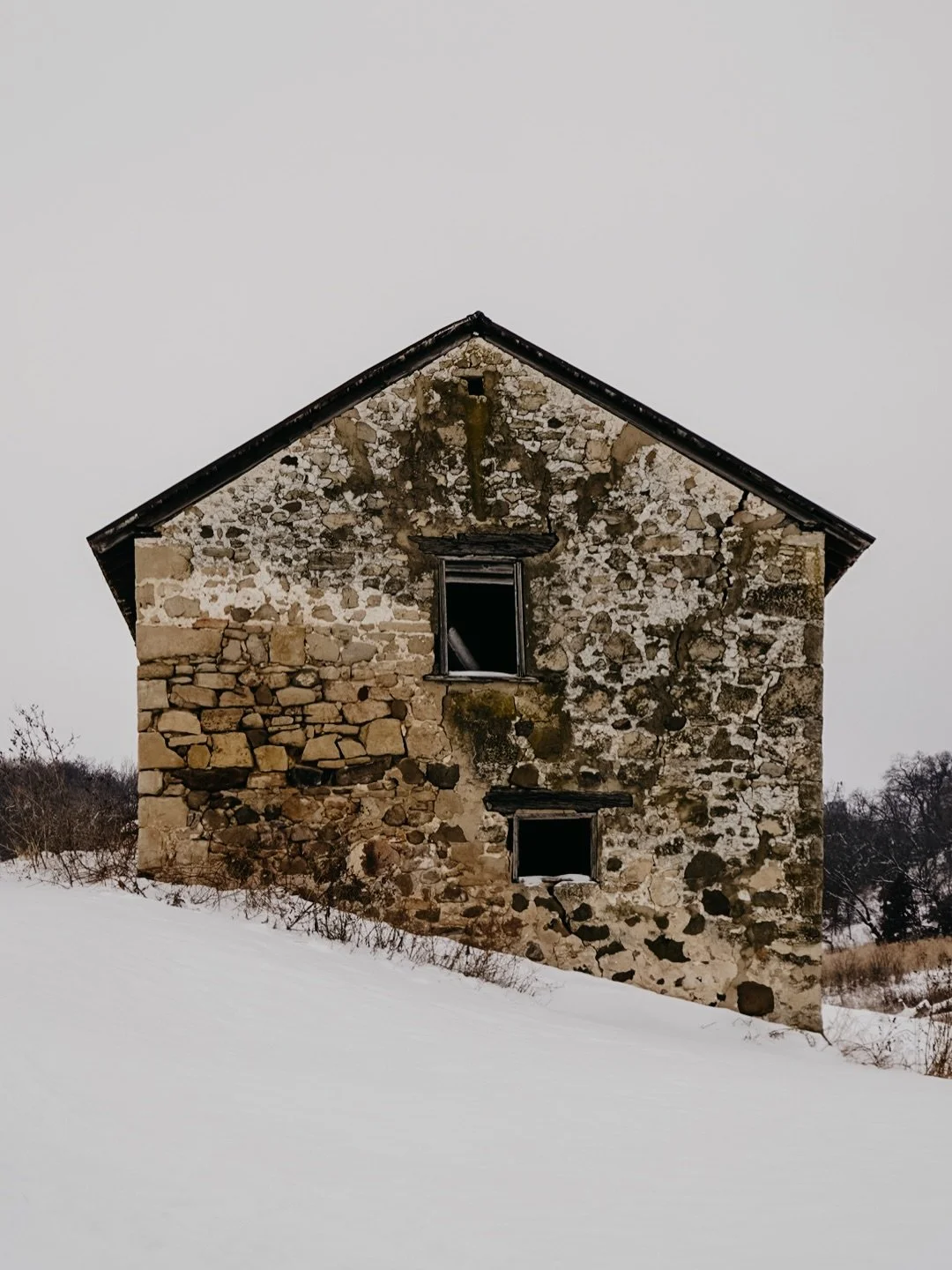 midwinter palette | earthenware tones against snow colored skies.