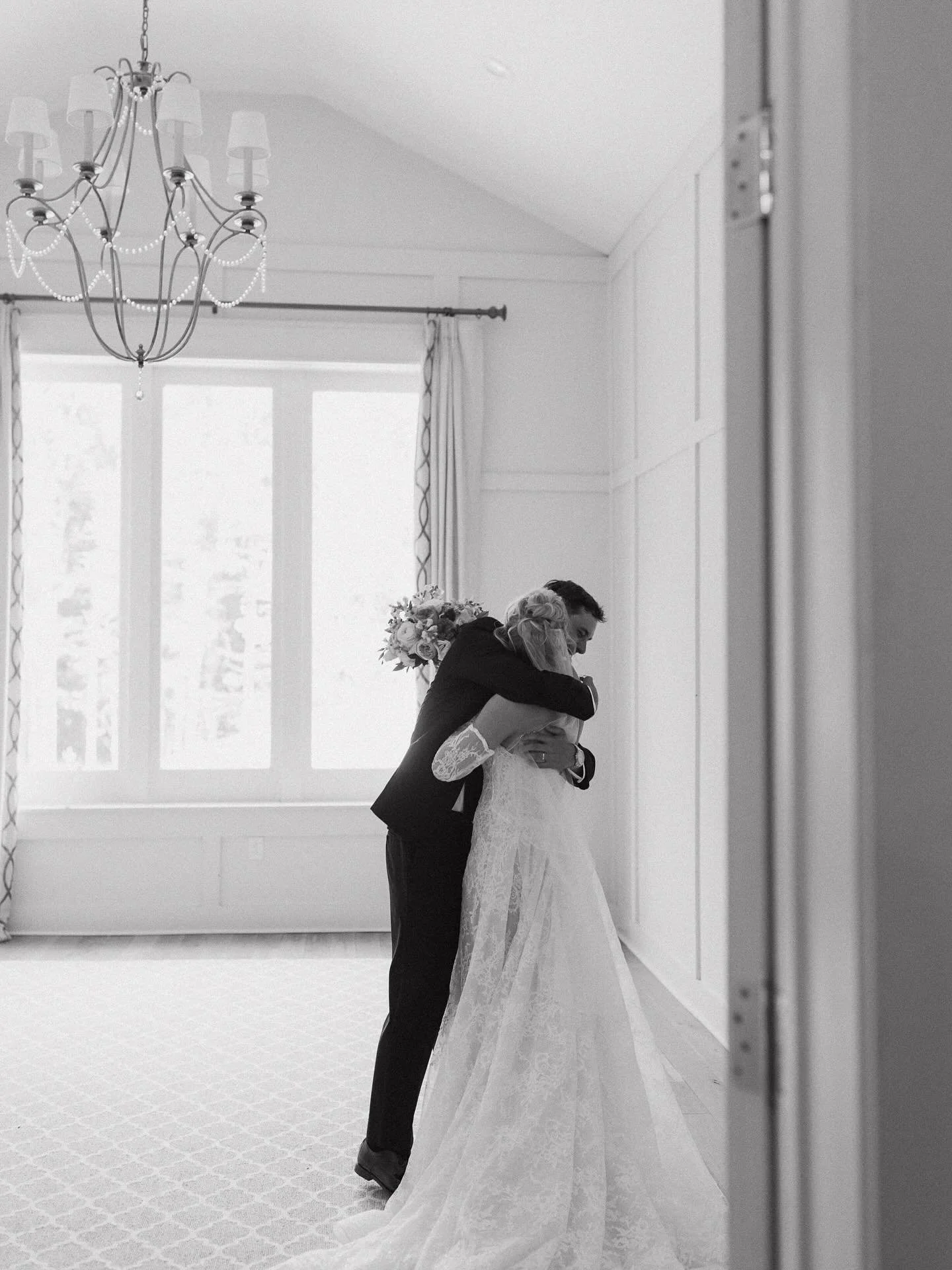 Hailey + Coby&rsquo;s day in b&amp;w :,) 
First photo was taken moments after they were pronounced husband and wife, just the sweetest!!!! 
&mdash;
venue: @mallardscroft 
coordinator: @kels_mcmillon 
photo + video: @oliviaelisecreative 
hair/makeup: 