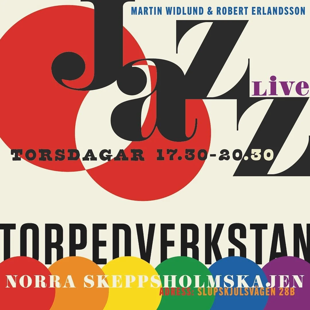 &Auml;R DET EN VANLIG DAG? NEJ DET &Auml;R INGEN VANLIG DAG F&Ouml;R DET &Auml;R &ndash; JAZZTORSDAG IGEN!
Livejazz imorgon torsdag 4 augusti mellan 17.30-20.30 spelar Martin Widlund &amp; Robert Erlandsson hos oss igen! V&auml;lkomna &ndash; se till