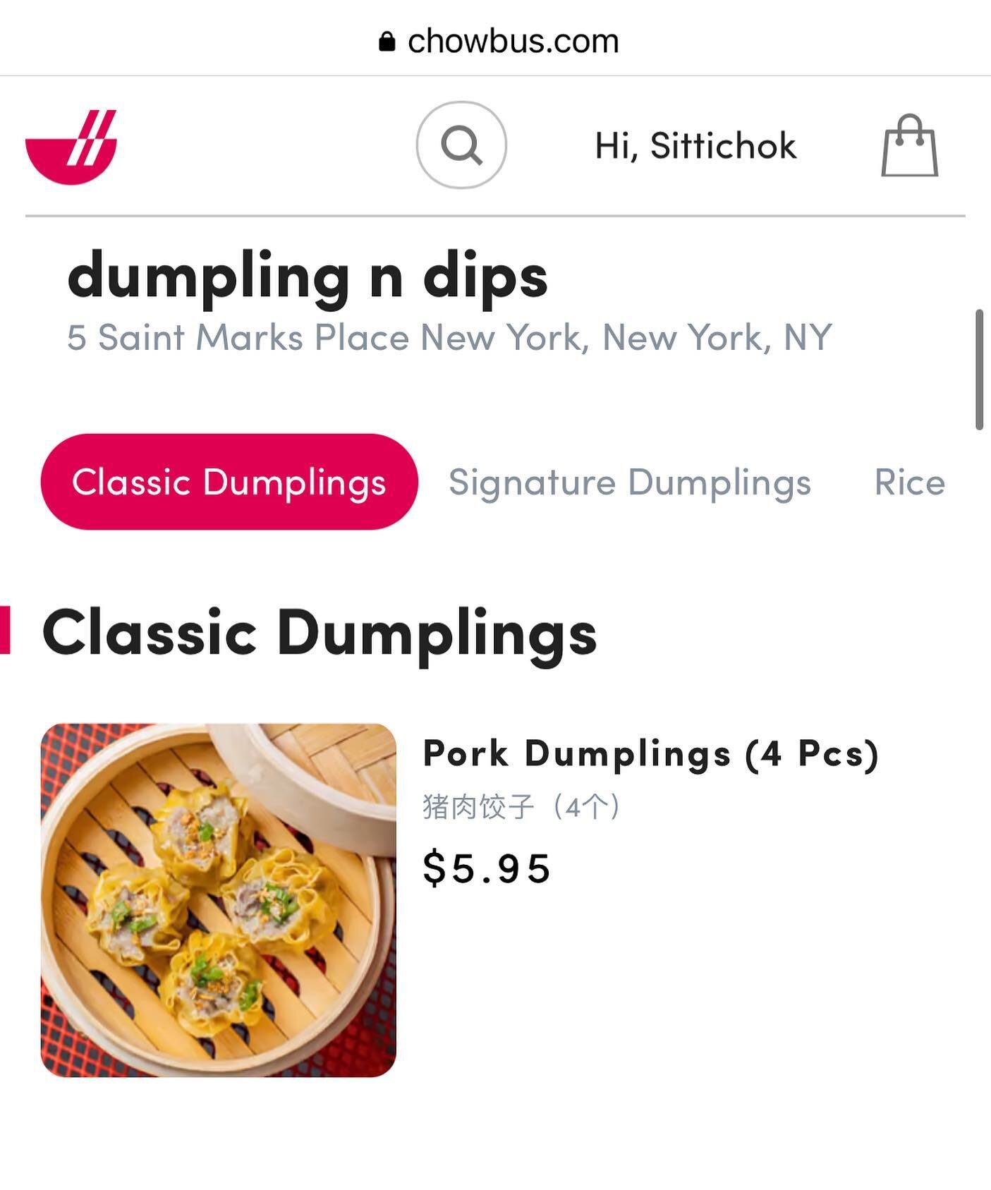 We&rsquo;re available @chowbus_nyc now !!! 🥟🧡💙📞📦
#orderonline #chowbus #chowbusnyc #dumplingndips
 #stmarks #newyork #instagram #instafood #foodie #nycfoodie #nycfood #nycrestaurants #dumplings #dumplingnyc #dumplinglover #nycphotographer #foodl