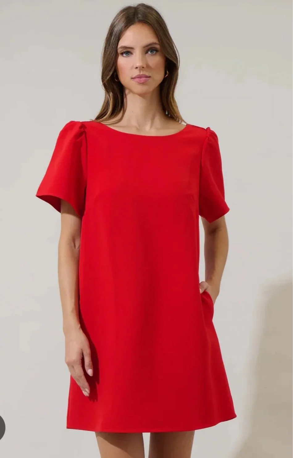 Red Bow Affair Mini Dress