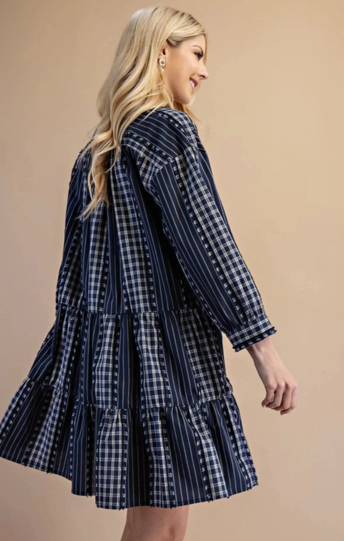 Electric Blue Mix Print Dress.jpeg
