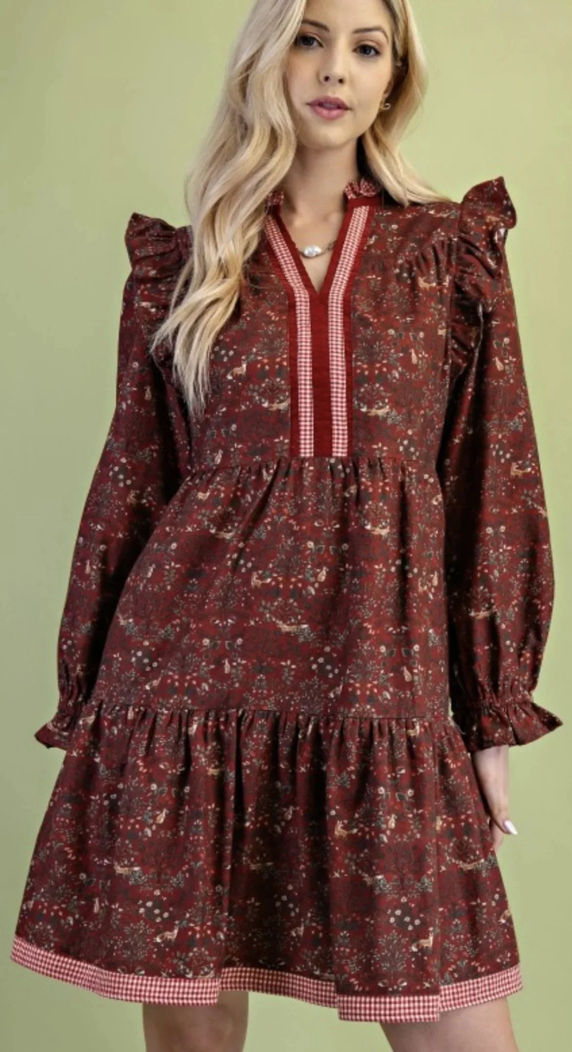 Enchanted Woodland Ruffle Dress