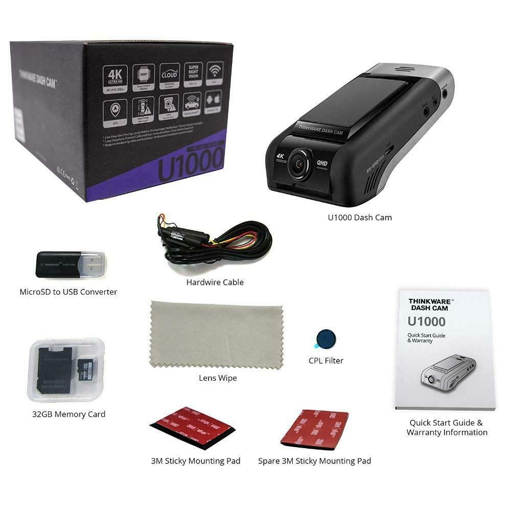 Thinkware U1000 4k Dash Cam Tracker Tech Shop