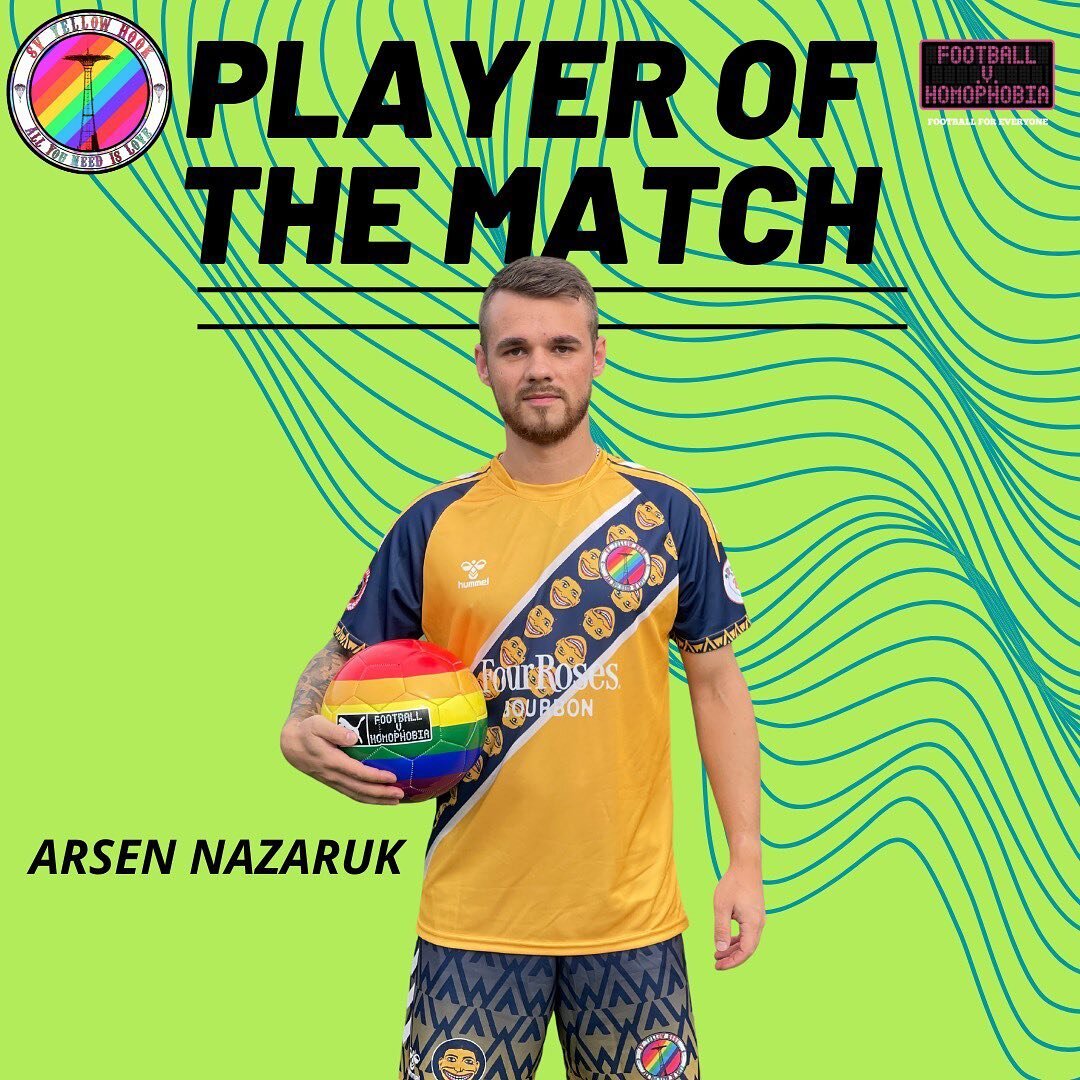 Despite the result there were certainly standouts this weekend. New signing @arsenii_petrovych was tireless in our midfield and his work lead to all of our chances. This weeks @football_v_homophobia POTM deserved a better result for his work. Congrat