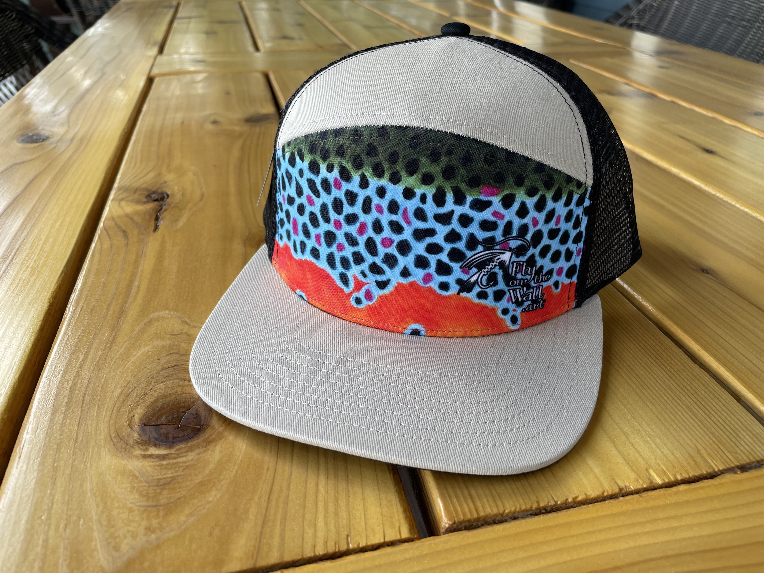 Brown Trout 6 Panel Trucker Hat