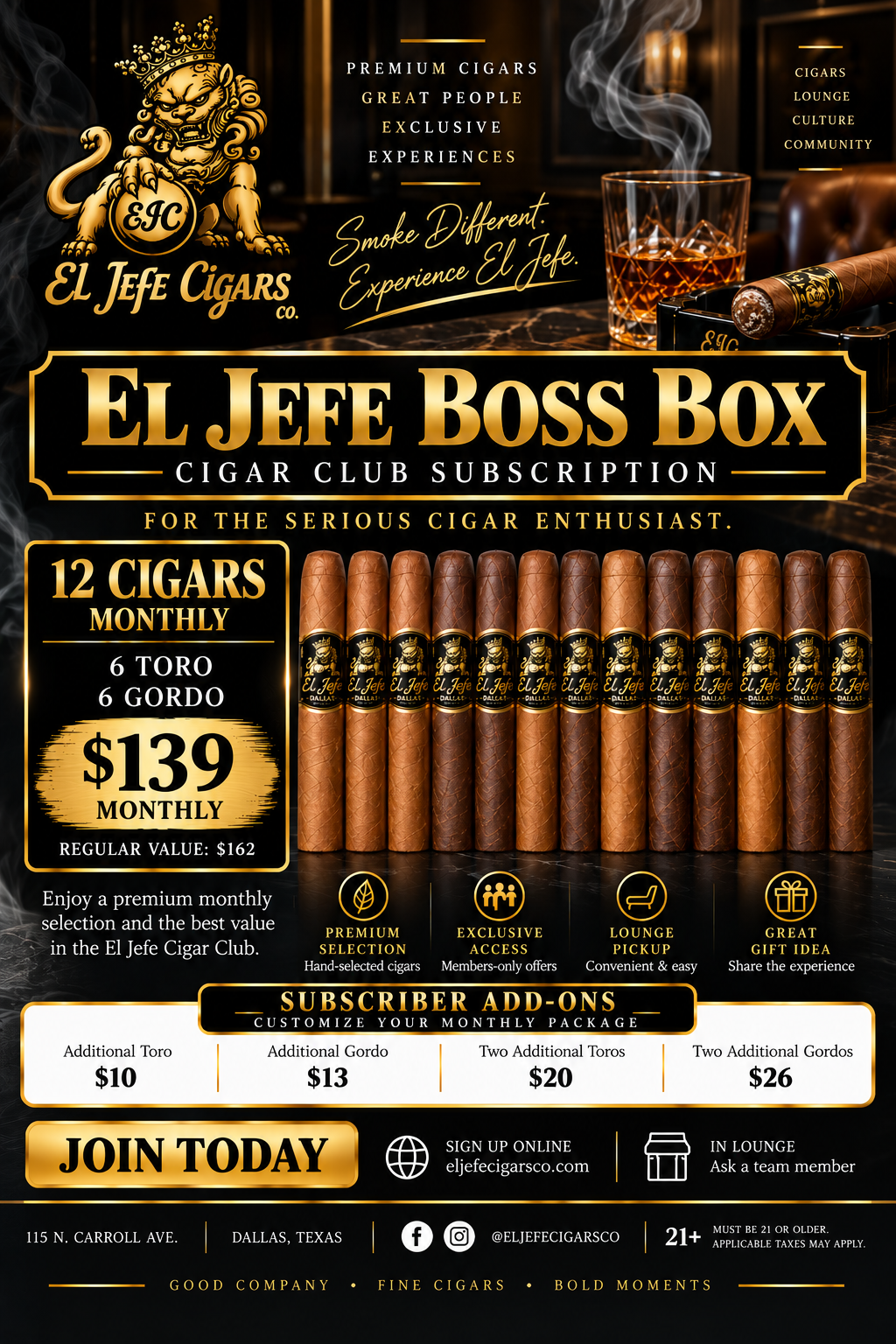 El Jefe Boss Box Cigar Club Subscription Flyer.png