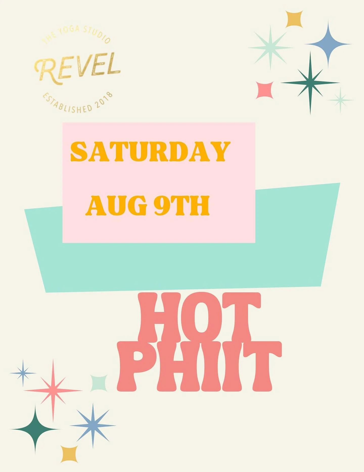 📢 SCHEDULE UPDATE 📢

This Saturday Aug 9th &bull; 9:30am
Hot Phiit (not yoga) 
Summer travel has our instructors spending time with family.
@tmclough will be filling in for Emma.

🌞 Thanks for rolling with us!

✨ Silver lining: Our HIIT classes ar