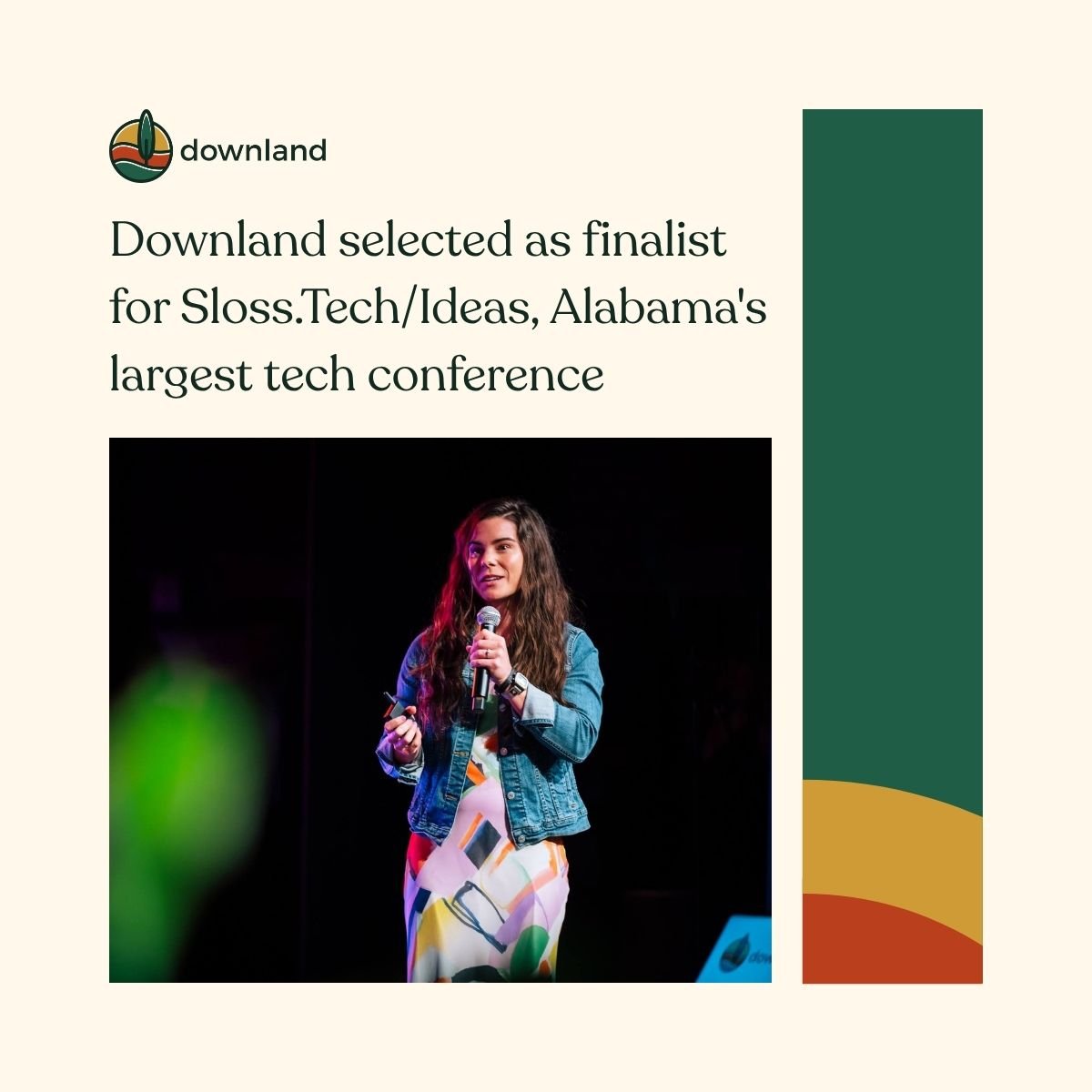 Downland selected as finalist for Sloss.Tech/Ideas, Alabama's largest tech conference