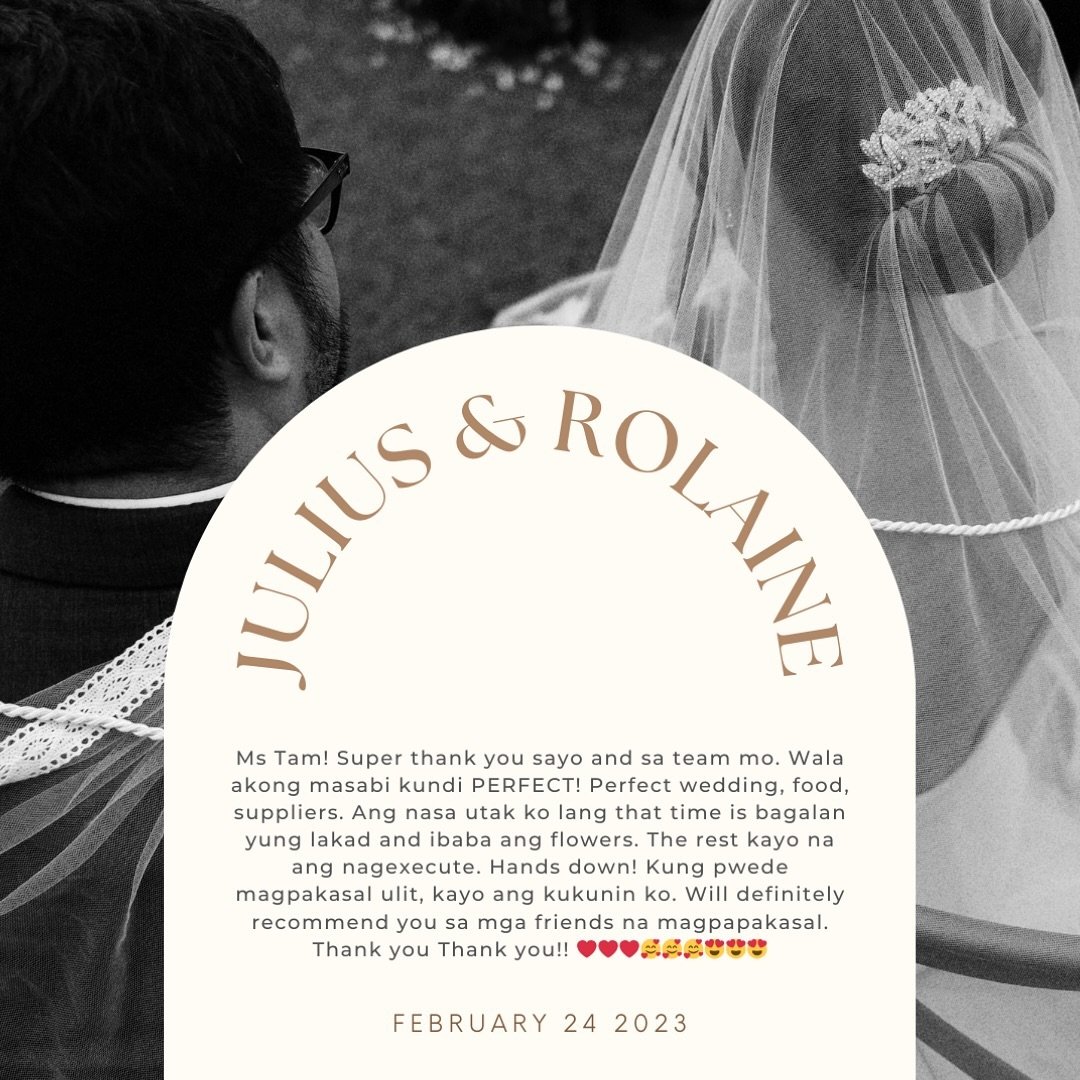 Julius and Rolaine wanted a no-frills, heartfelt celebration&mdash;and that&rsquo;s exactly what we delivered! From line up of suppliers to their after party, every detail was just right ✨

Thank you both for trusting us with your big day @rolainefab
