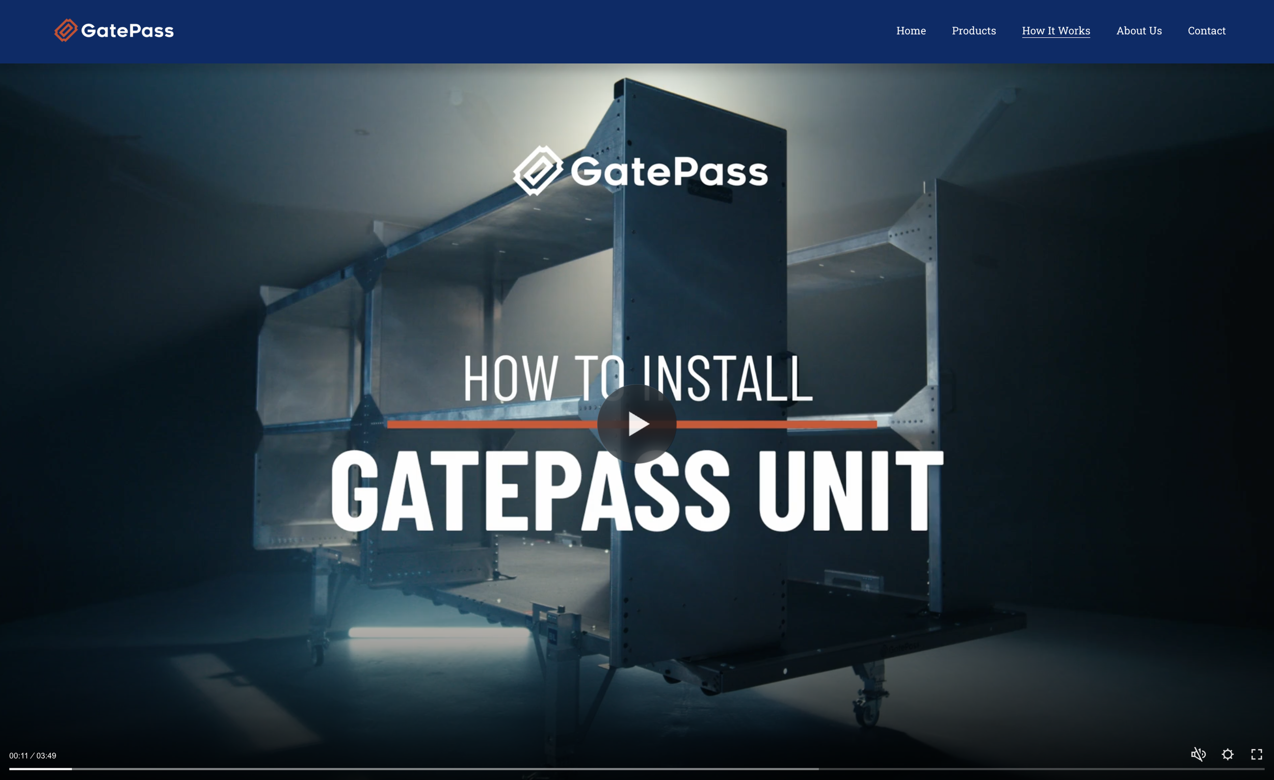 gatepass install website page