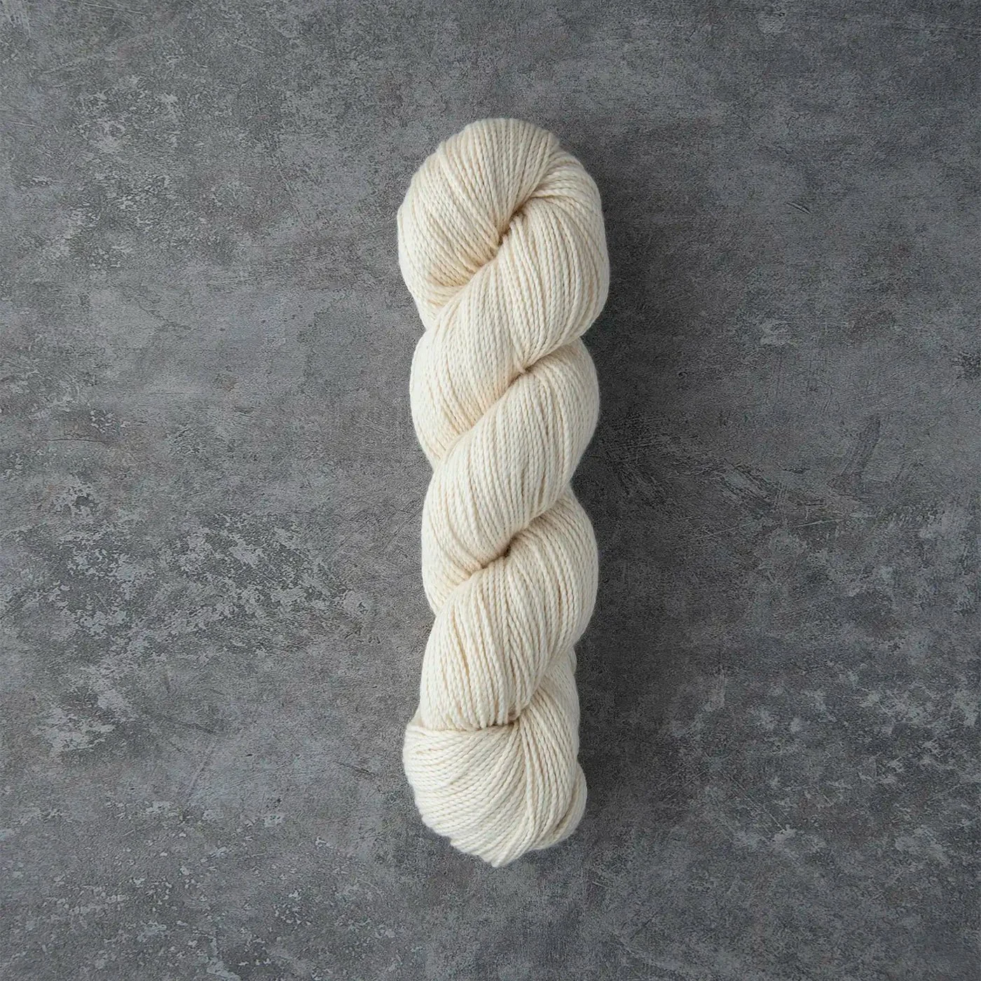 Undyed skein of pima cotton DK