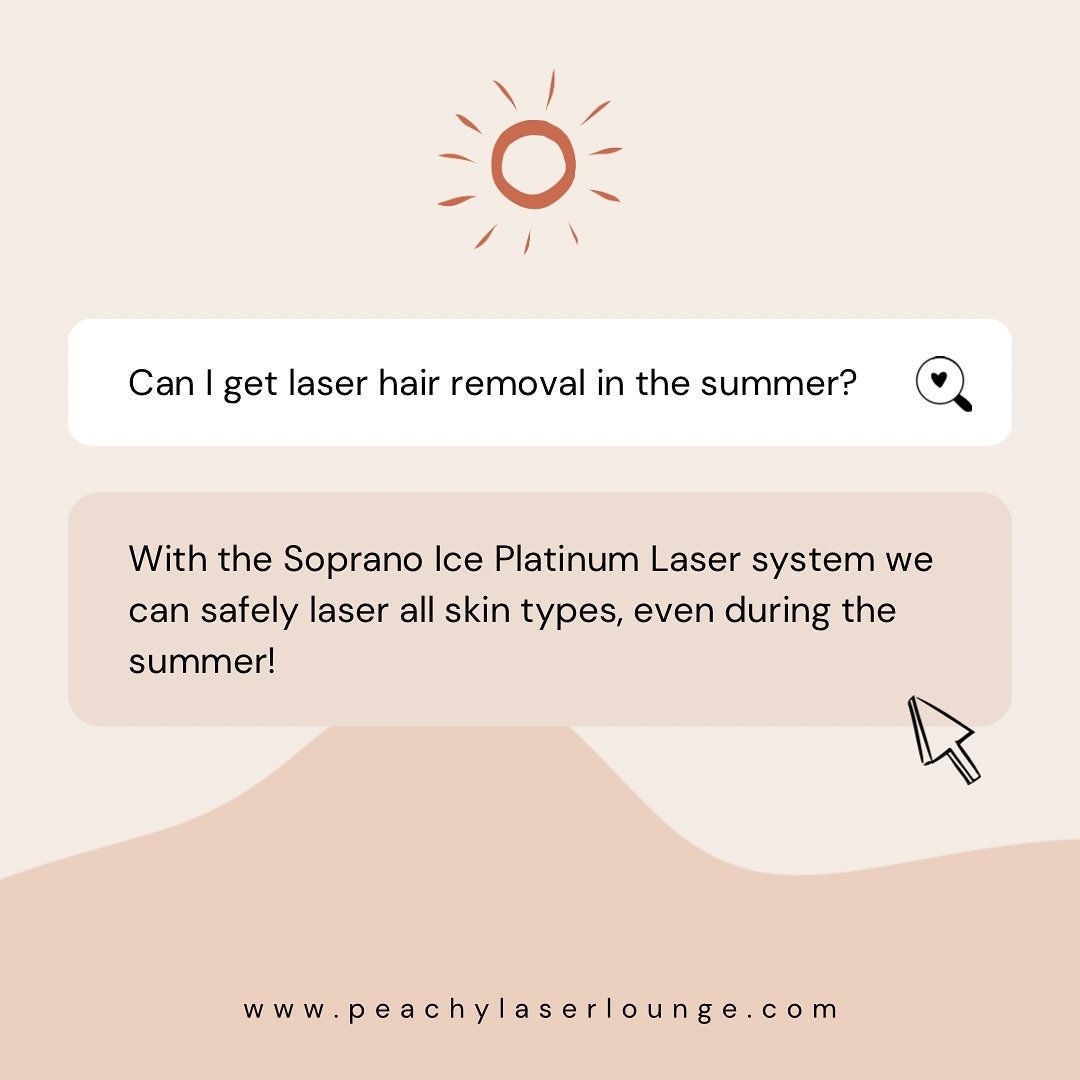 It&rsquo;s that time of year where we want to remind you- our laser system is ✨SAFE✨  All. Year. Round. 👏🏼☀️🧴

Check out our website for all current promotions 🎉

**No direct sun for 72 hours prior or after your appointment time 🚫