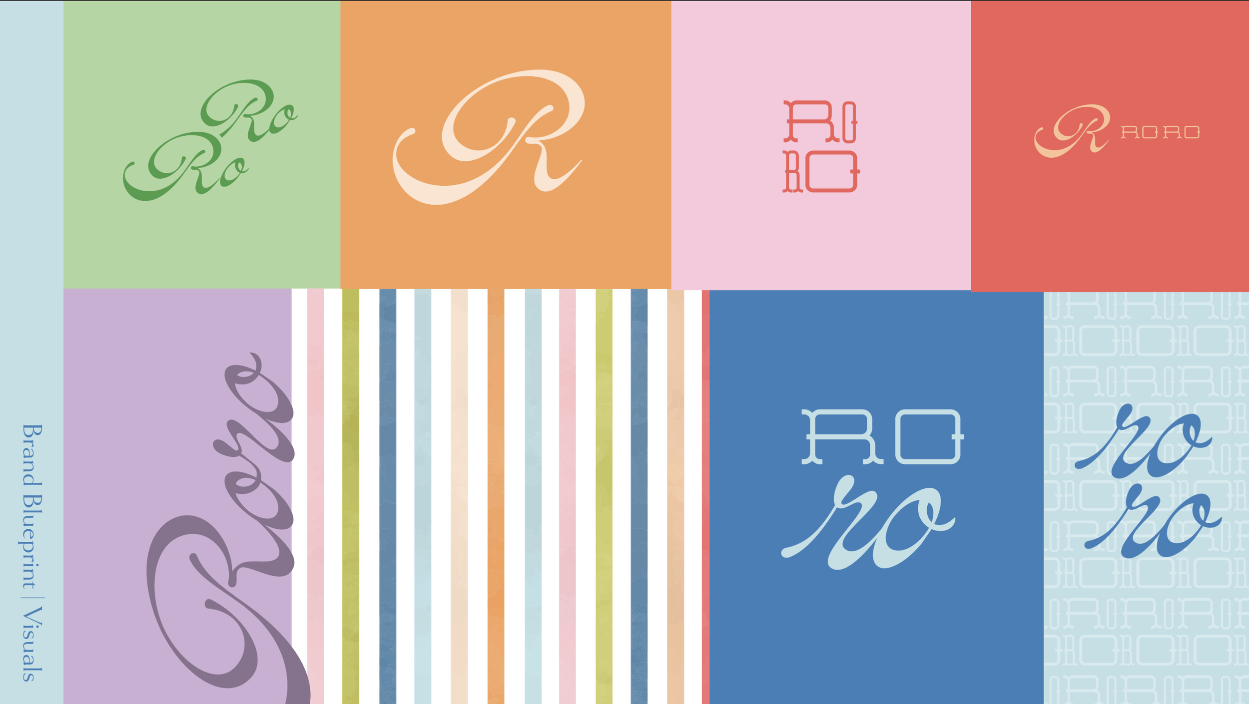 Multicolor Blocks of RoRo's Logo Family