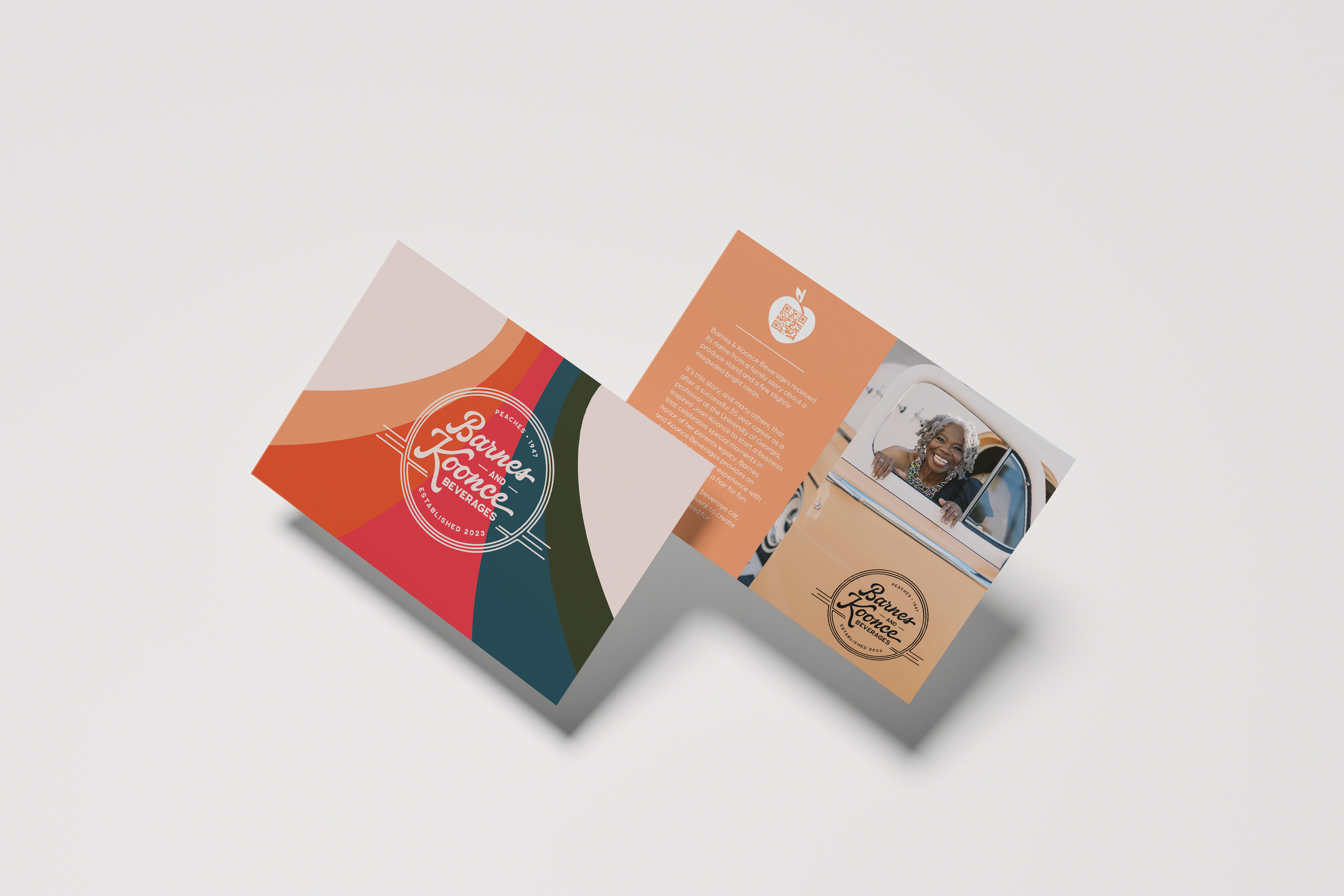 Mockup of Barnes and Koonce printed handout