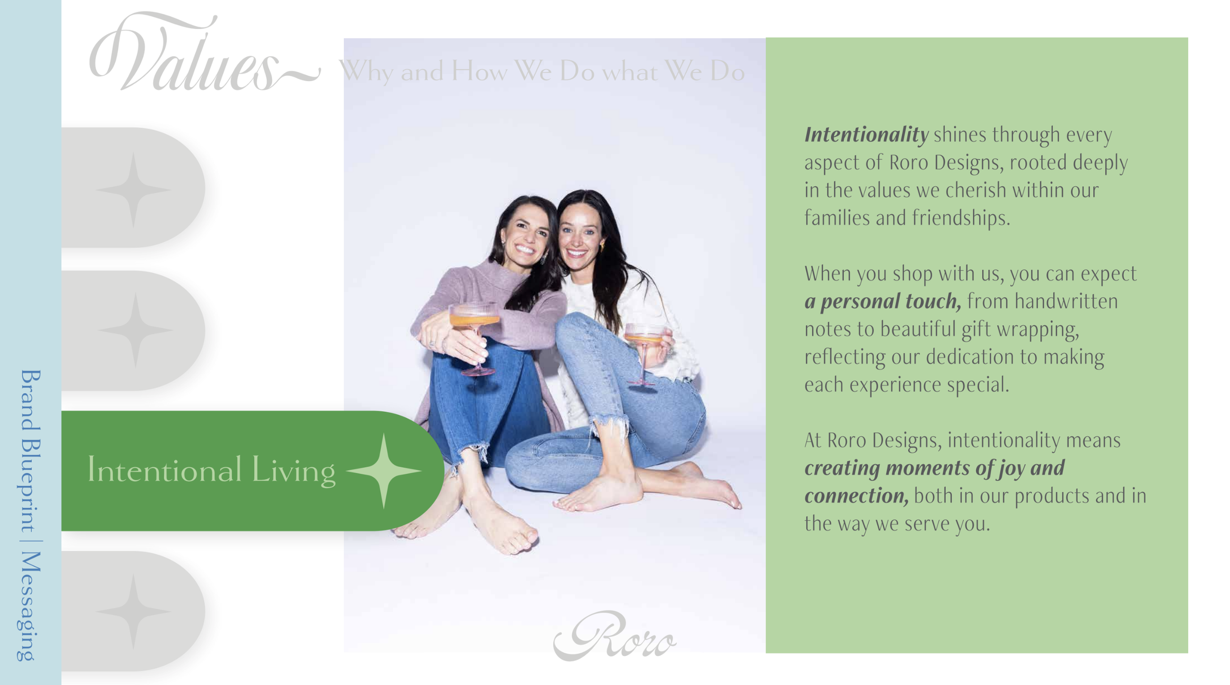 RoRo Brand Value: Intentional Living