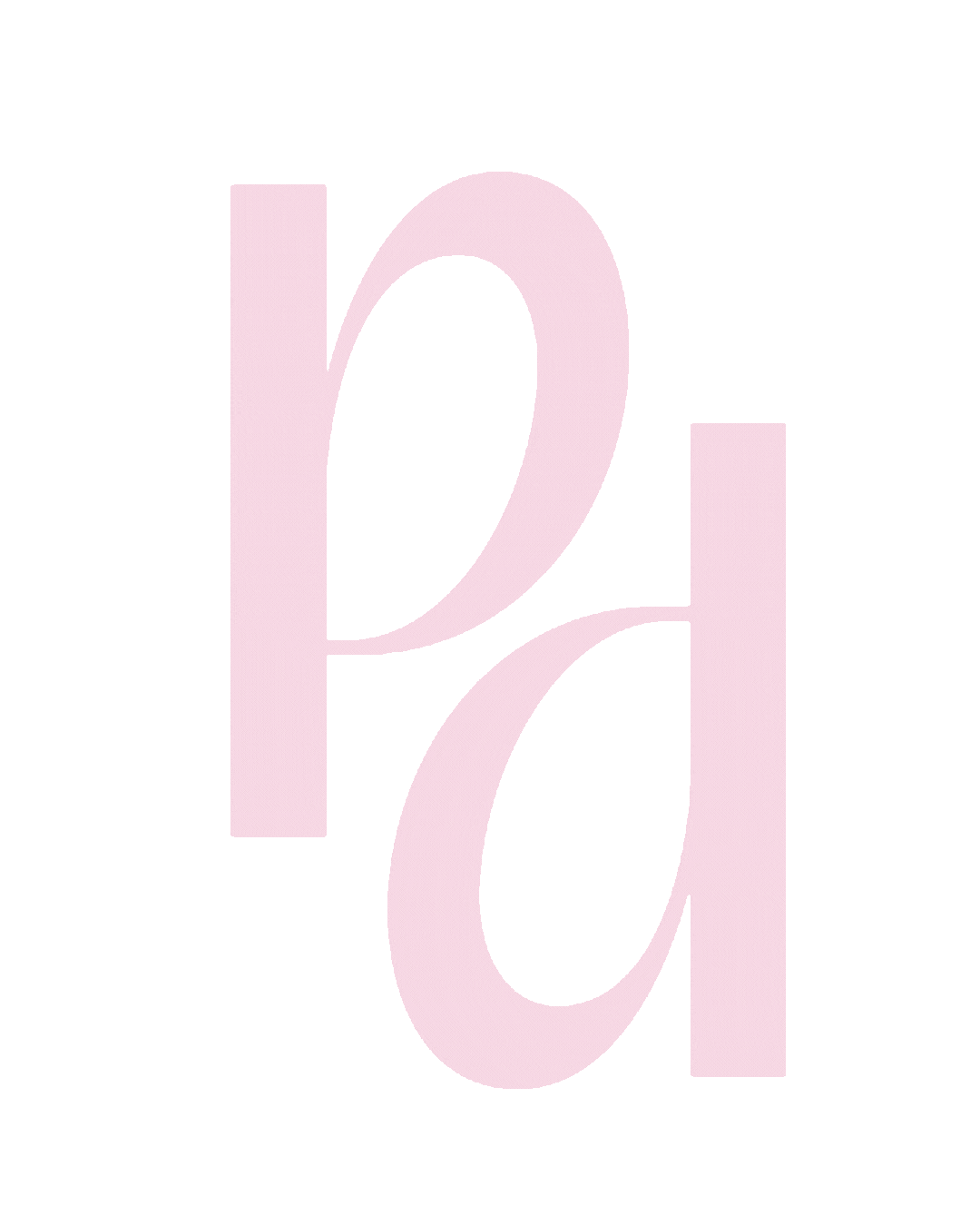 Stylized lowercase 'pa' in pink on a brown background.