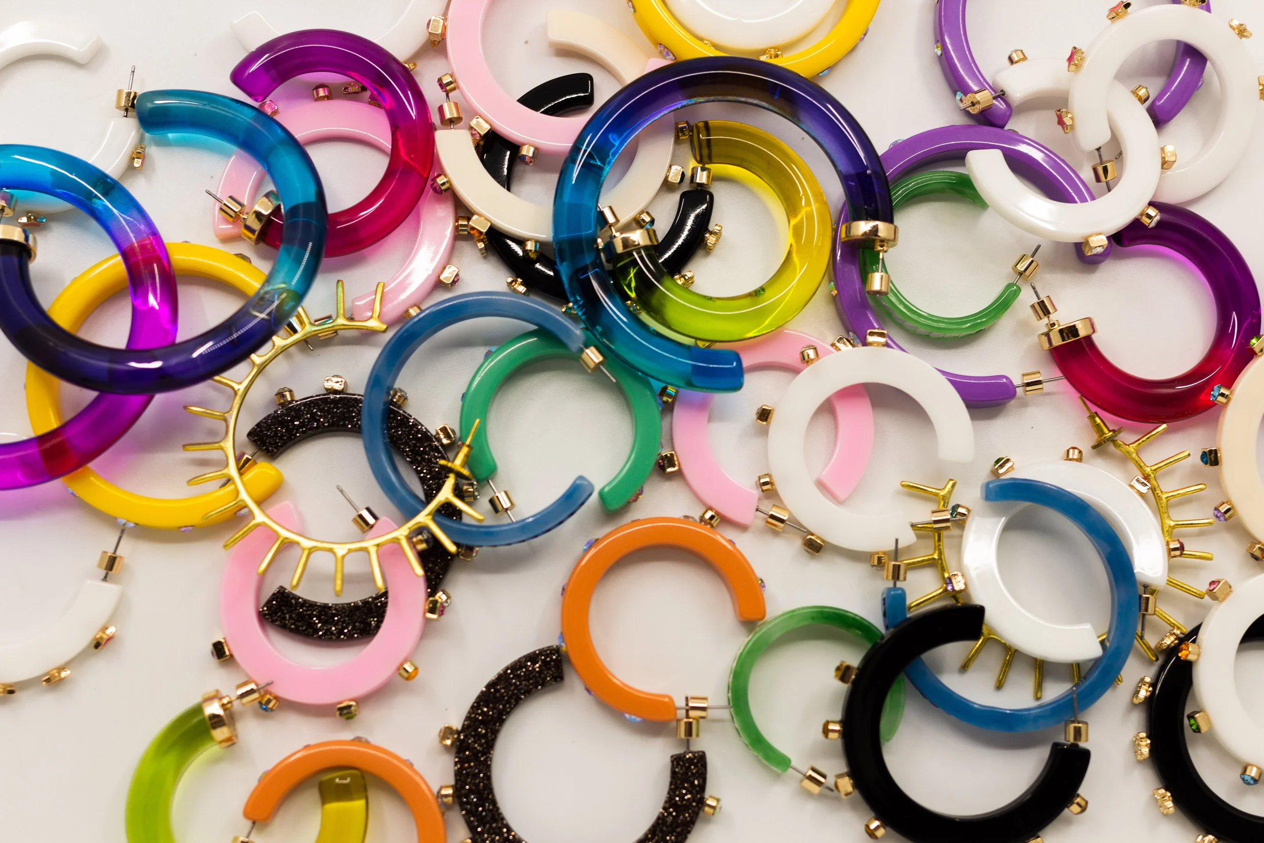 Smith & CO. jewel hoops brand photography