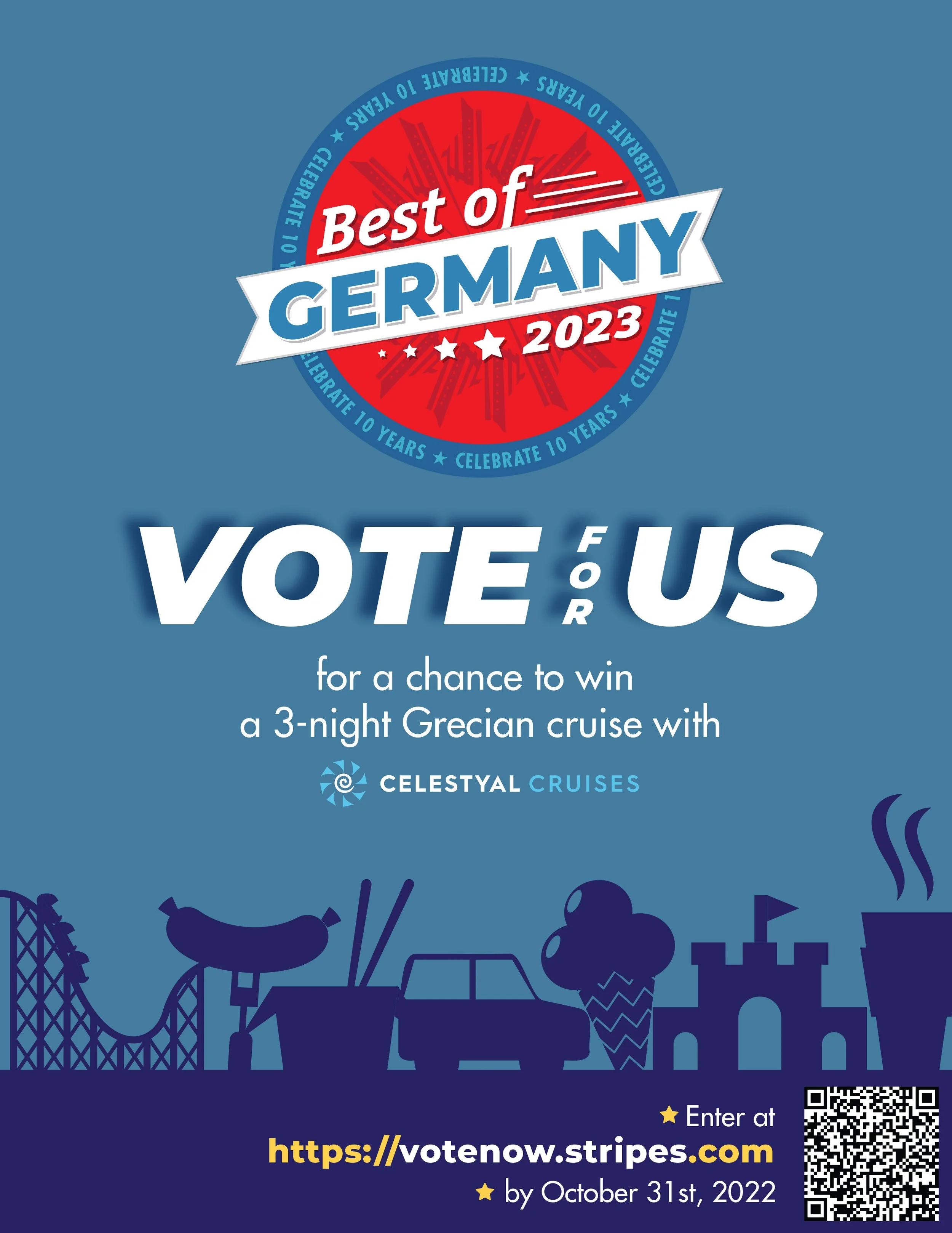 Nominee flyer for the business to encourage votes