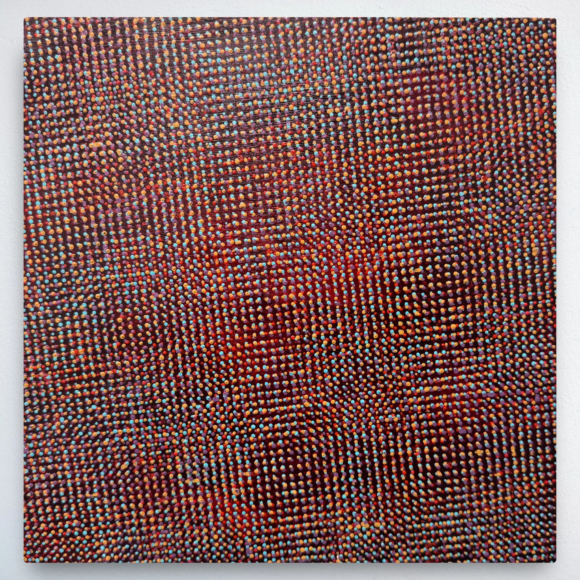 “Fugitive Index"   Acrylic on panel   12 x 12 x 1"