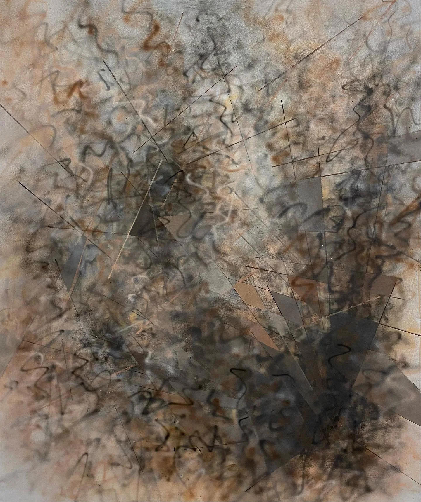 "Overlapped,"
Oil on canvas,
36" x 42"