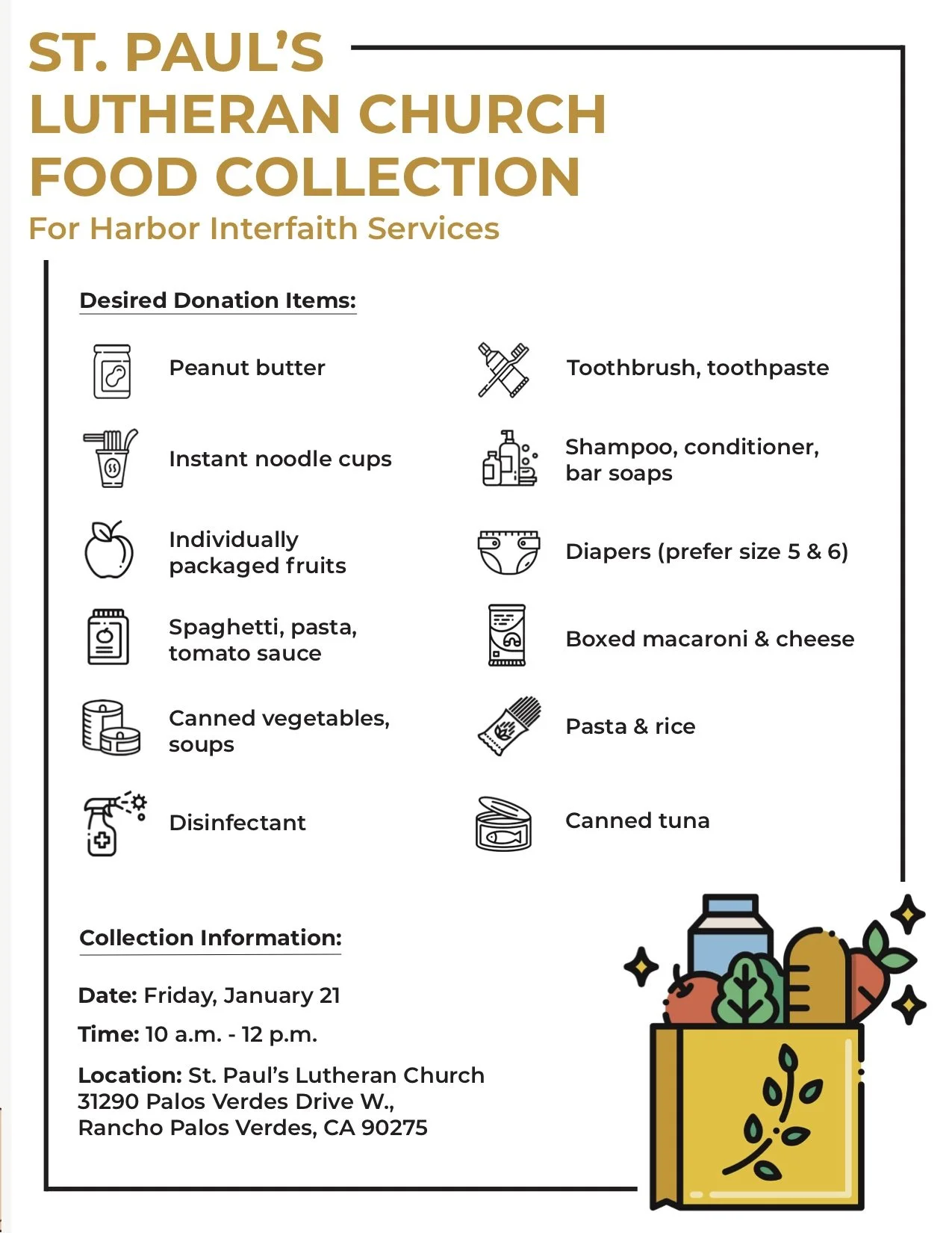 Food and Clothing Drive