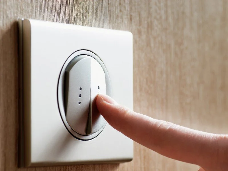 Button to Turn On Electronics