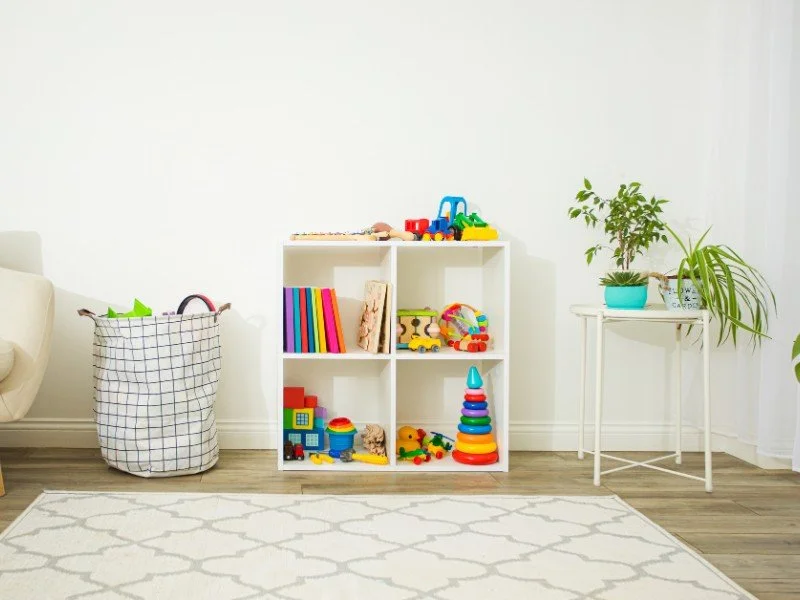 Organized Toys on a Shelf