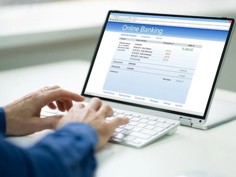 Online banking and account management.