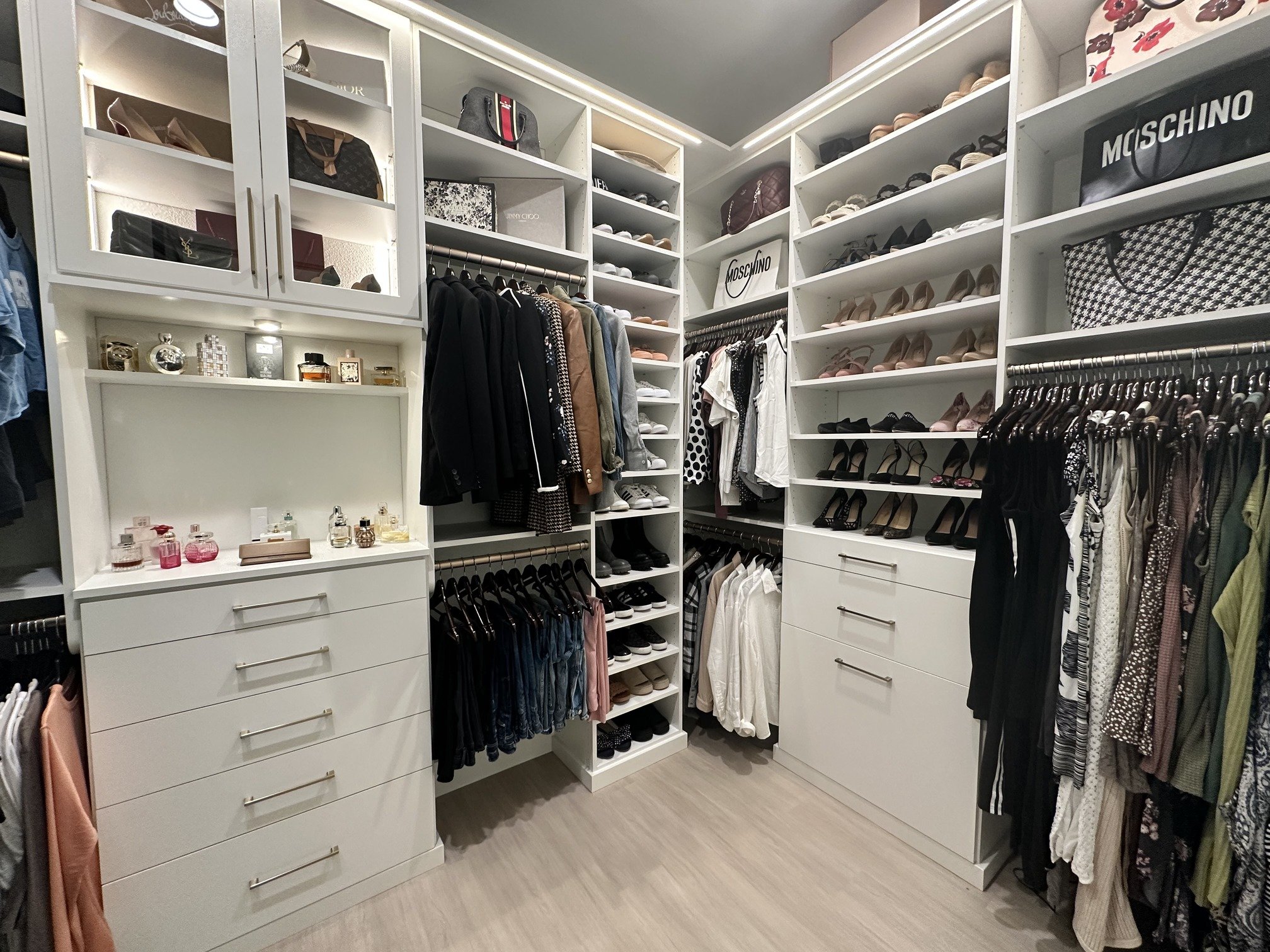 closet organization inspiration and ideas for build in closet