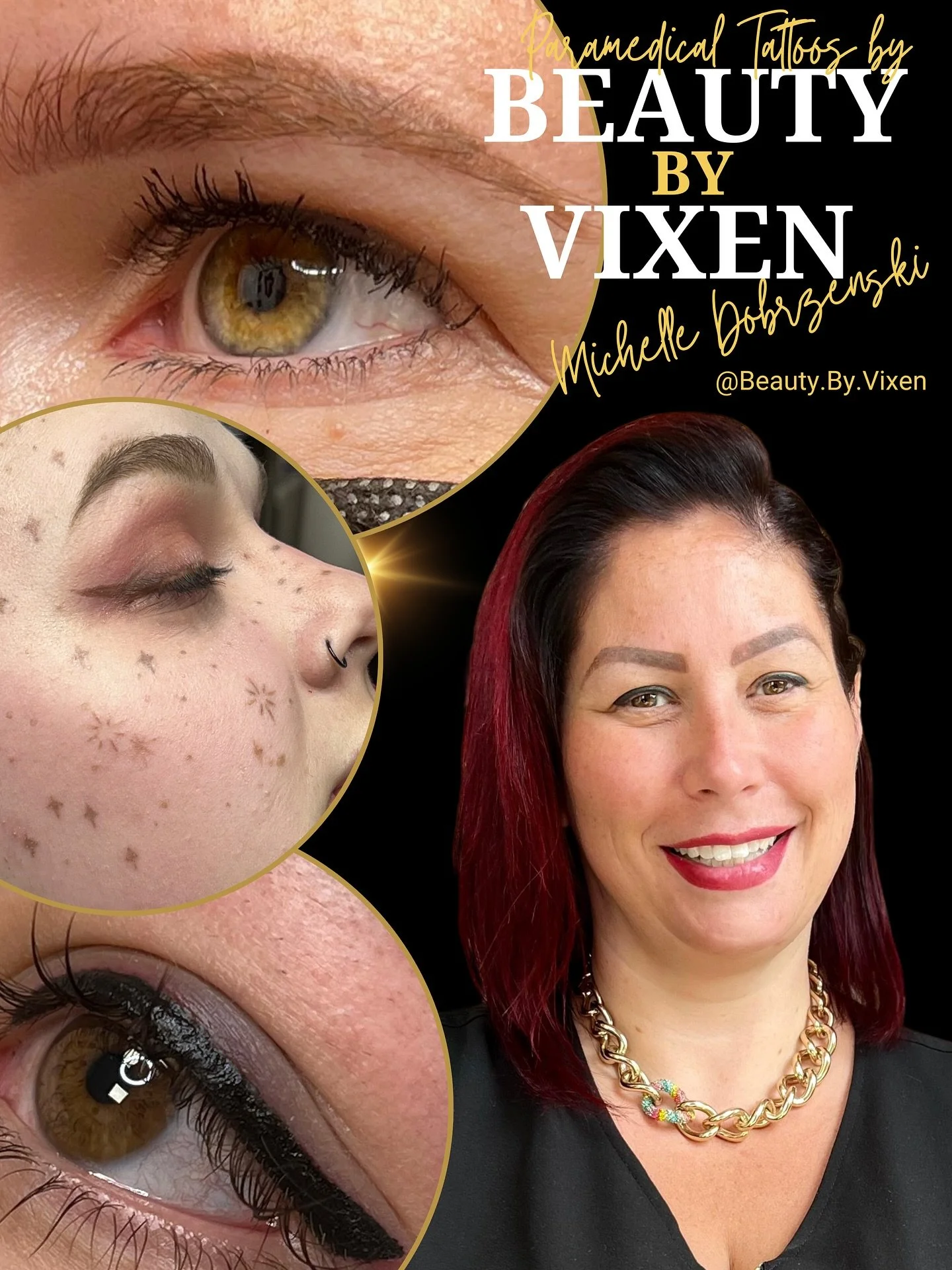 @beauty.by.vixen and @sawyeraverytattoos got new banners made for the @grandrapidstattoofestival  next weekend!
Are you going to show up and get some special Halloween flash from Sawyer or $100 off any pmu from Michelle?
We can&rsquo;t wait to see yo