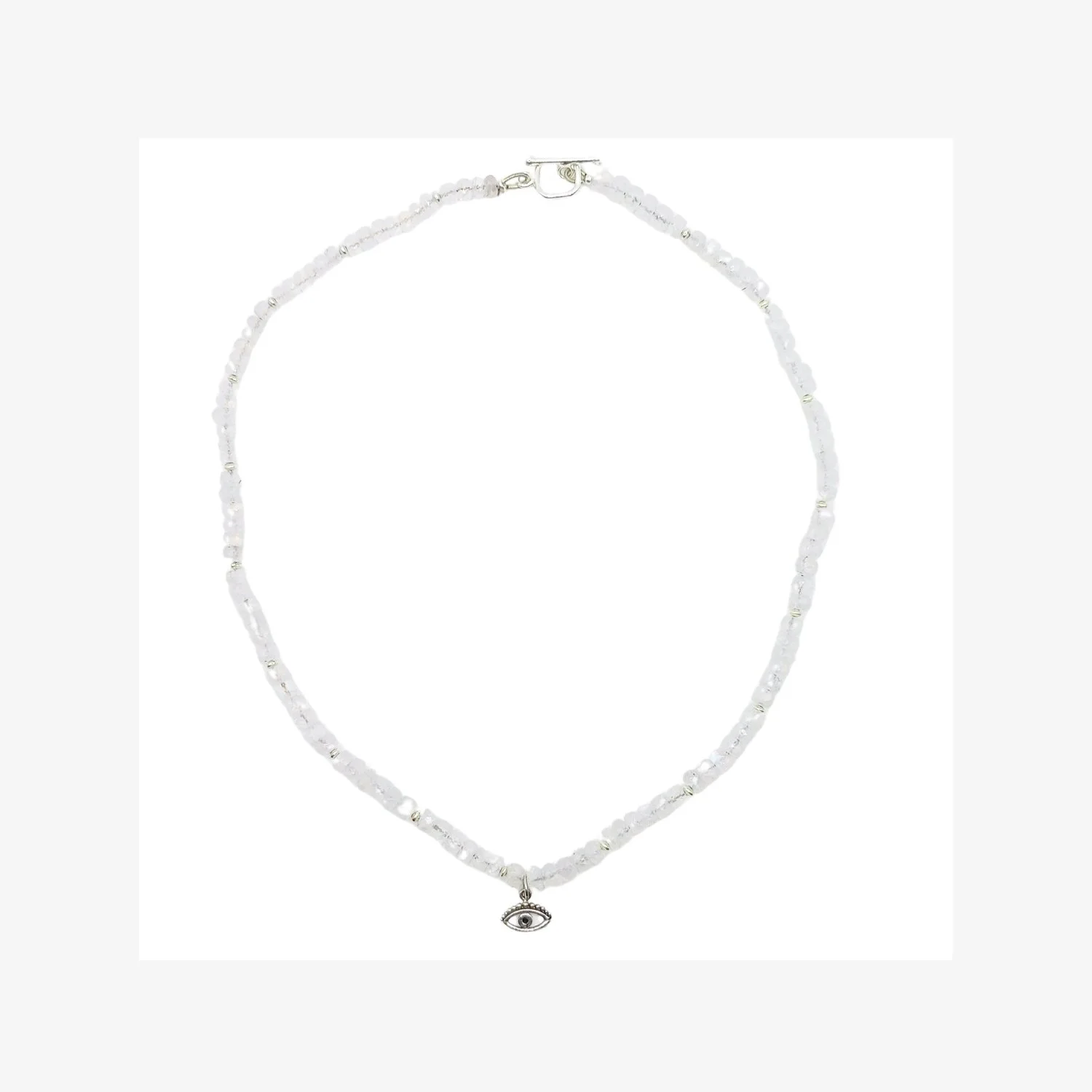 Moonstone Evil Eye Necklace