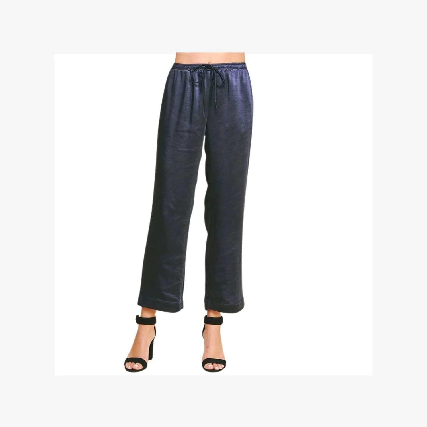 Satin Straight Pants