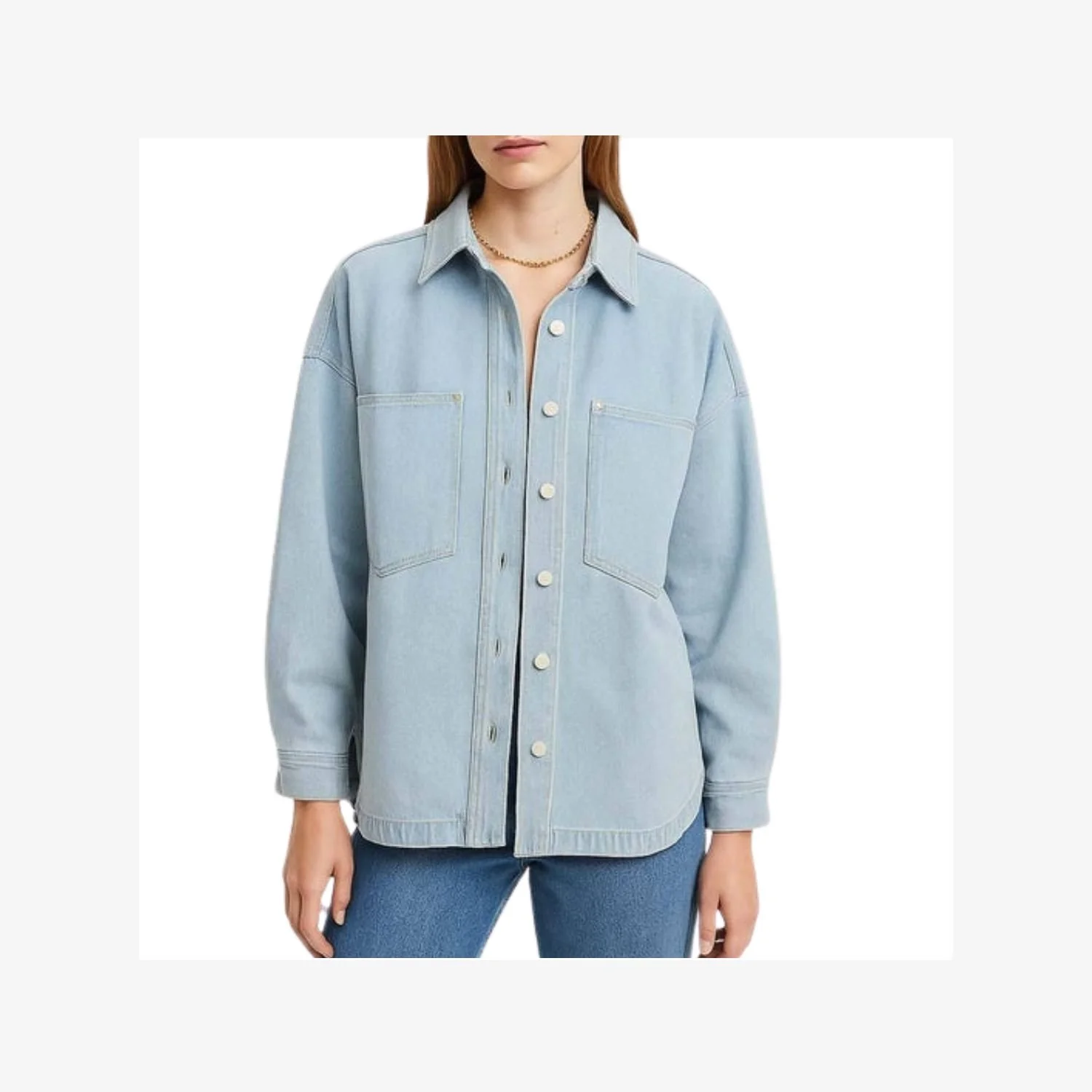 Classic Denim Longline Coat
