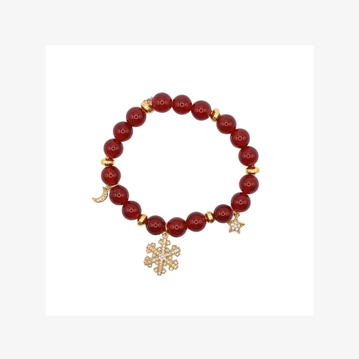 Carnelian Charm Bracelet