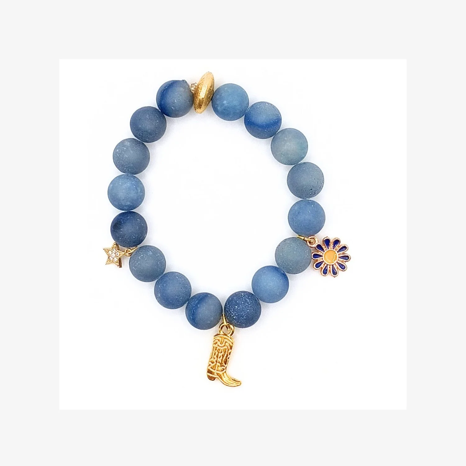 Blue Aventurine Charm Bracelet