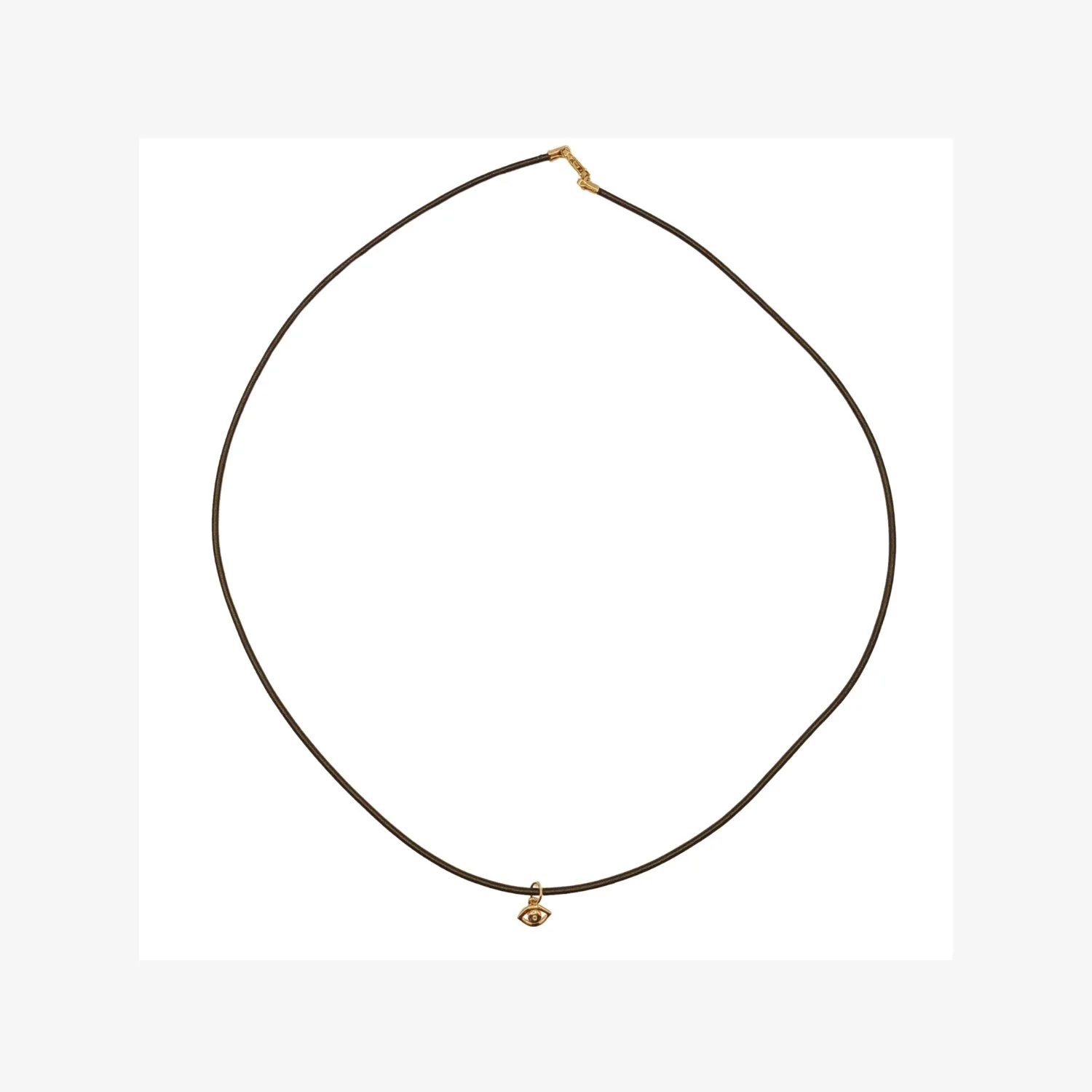 14KT Gold Evil Eye with Natural Diamond