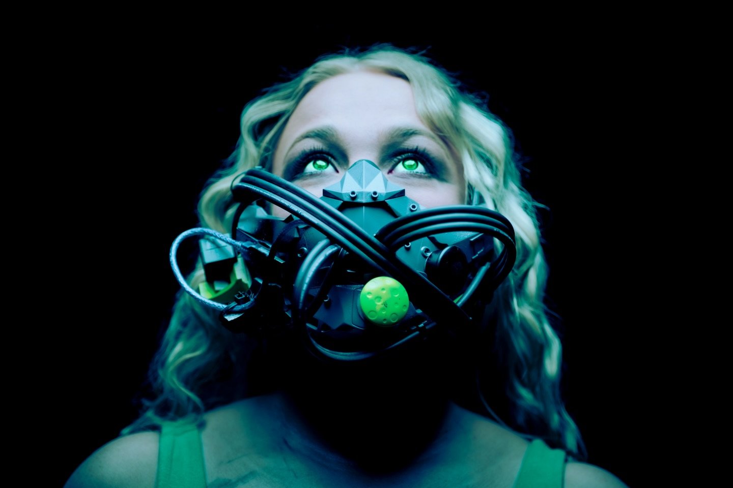 I&rsquo;ve got the metal beneath my skin. 
.
One of a series of portraits for class this week working with analogous color. I&rsquo;ll be doing another photoshopped version of this one with some overlays/graphics to give it an even greater @cyberpunk