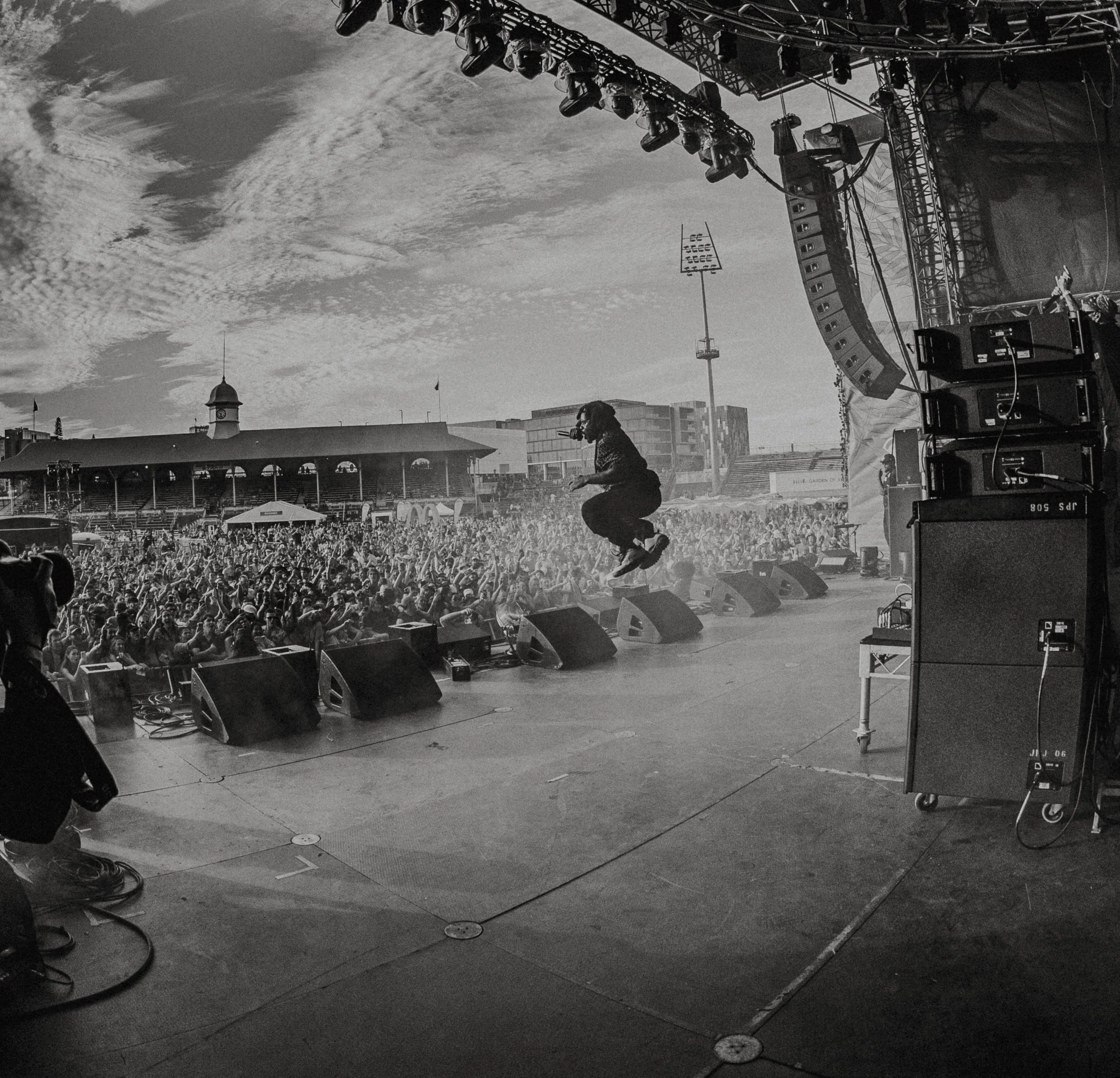 Denzel Curry bw Brisbane 