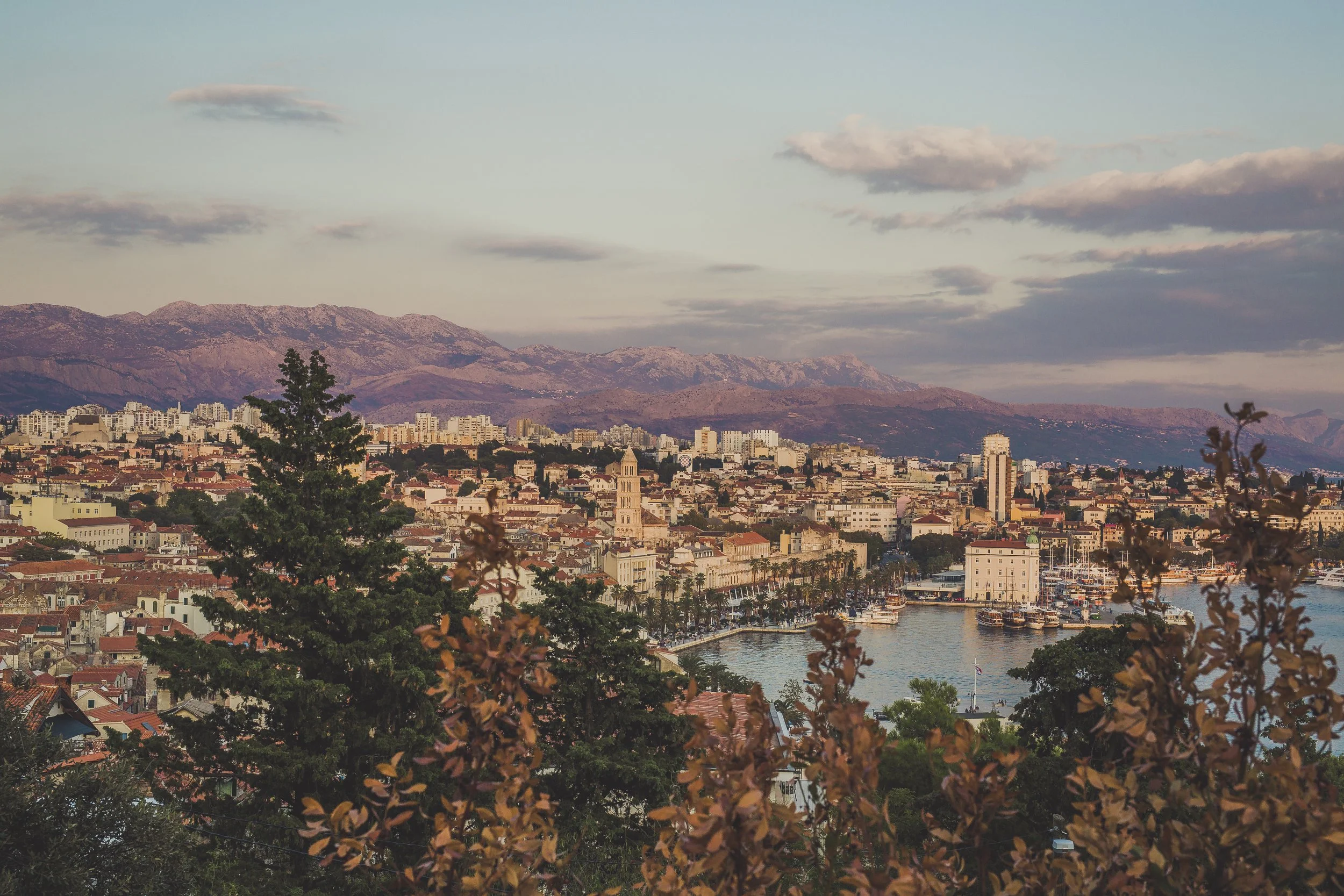 sunset of Split village in Croatia.Gold Coast | Byron Bay Photography by Joey Bailey