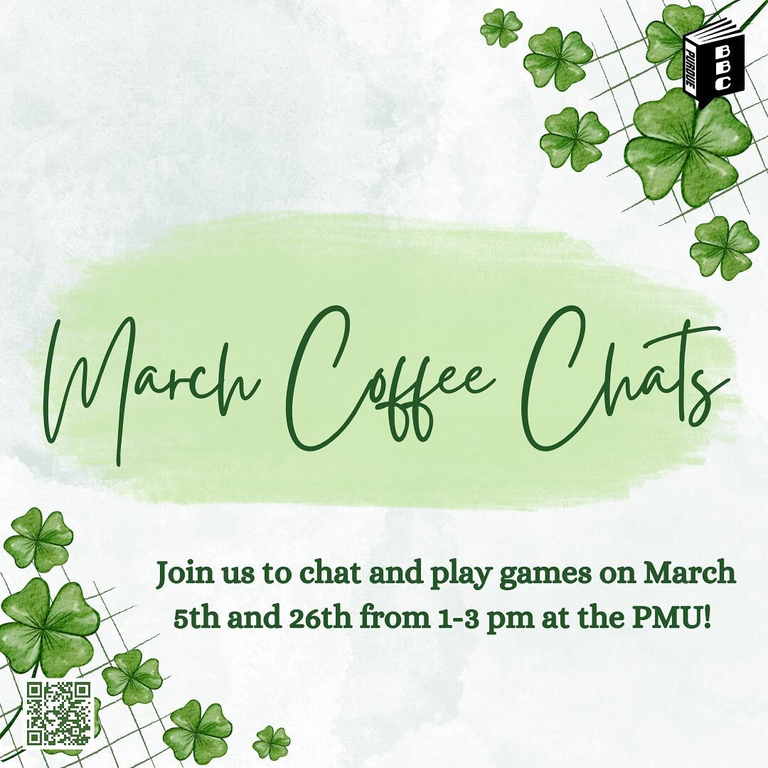 Join us for our coffee chats this month on the 5th and the 26th!

Swipe for a cute surprise 😉🍀