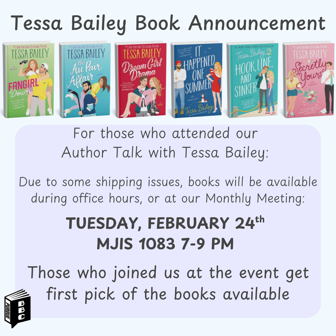 Tessa Bailey Books Announcement