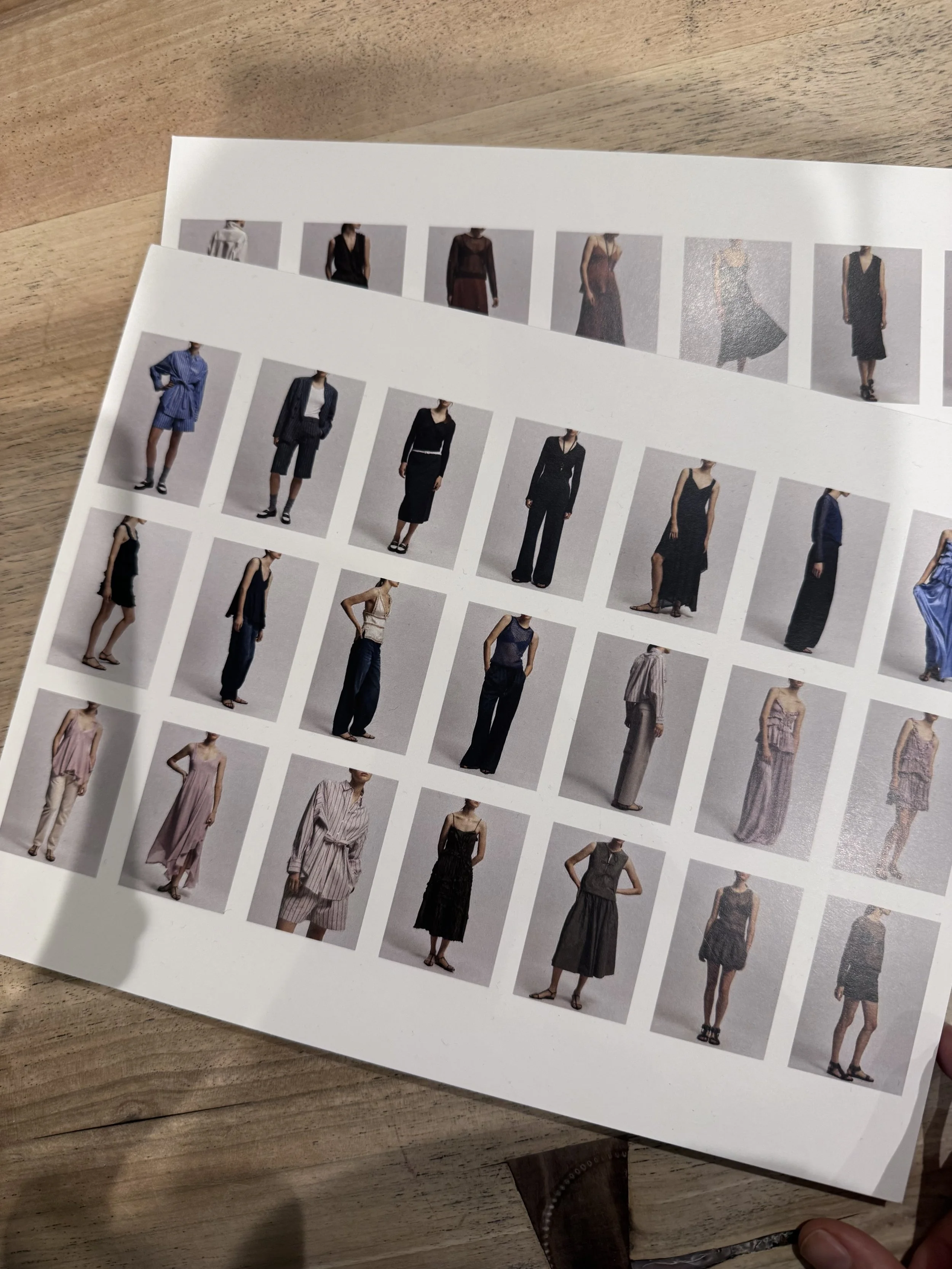 paris fashion week PFW buyers reviewing product in a showroom